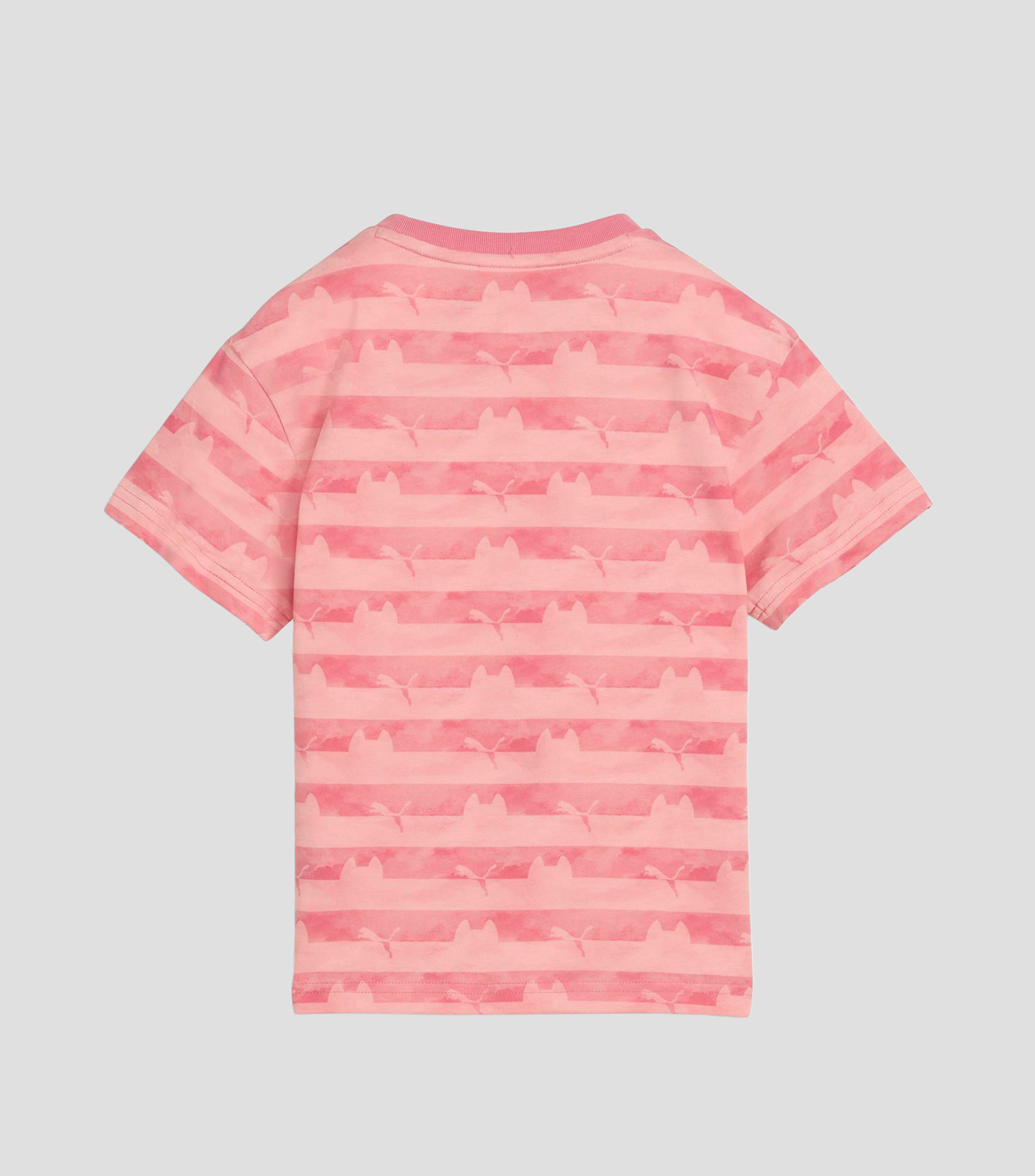 Playera casual X cuello redondo manga corta con estampado Niña