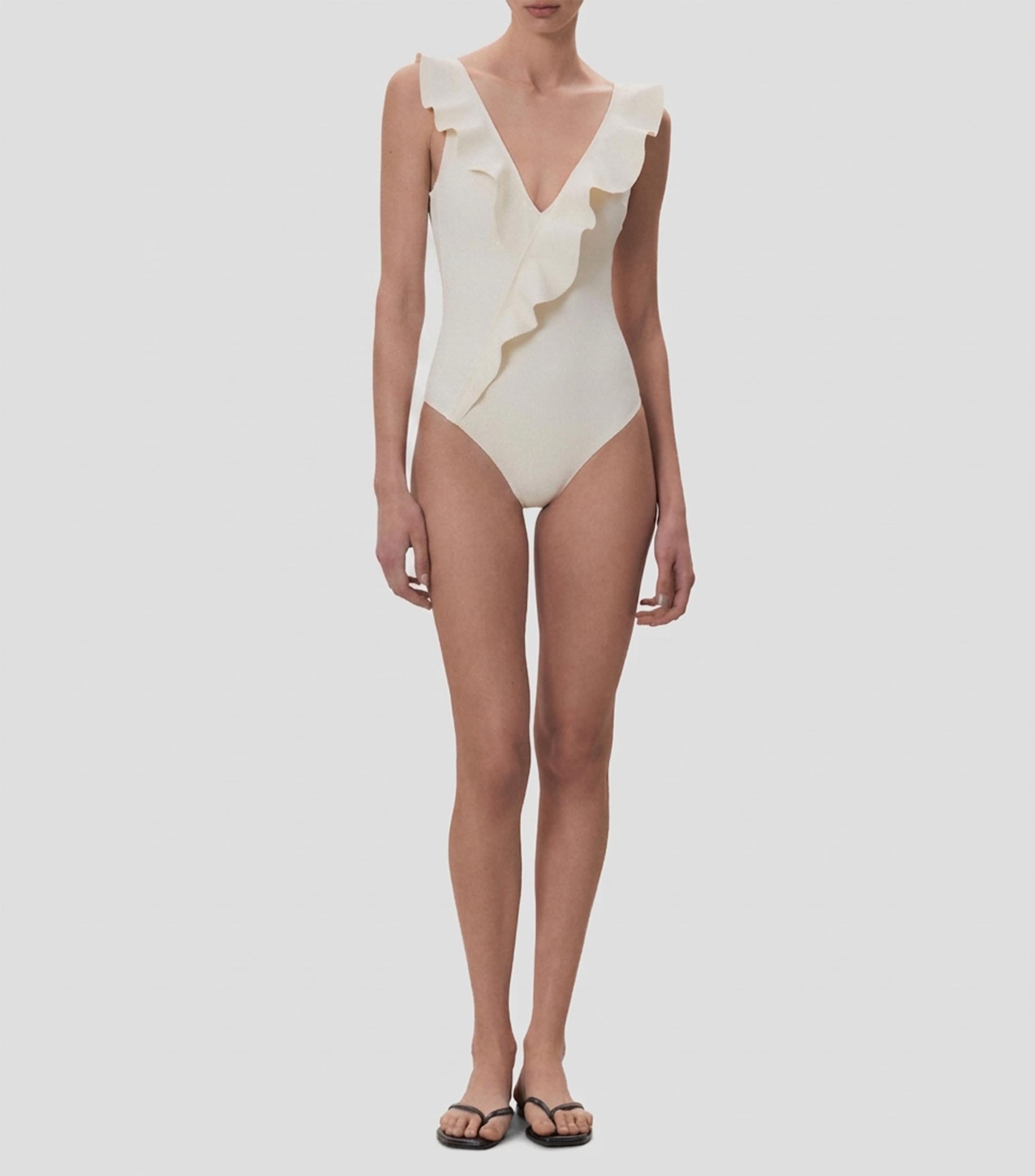 Traje de baño maillot liso Mujer