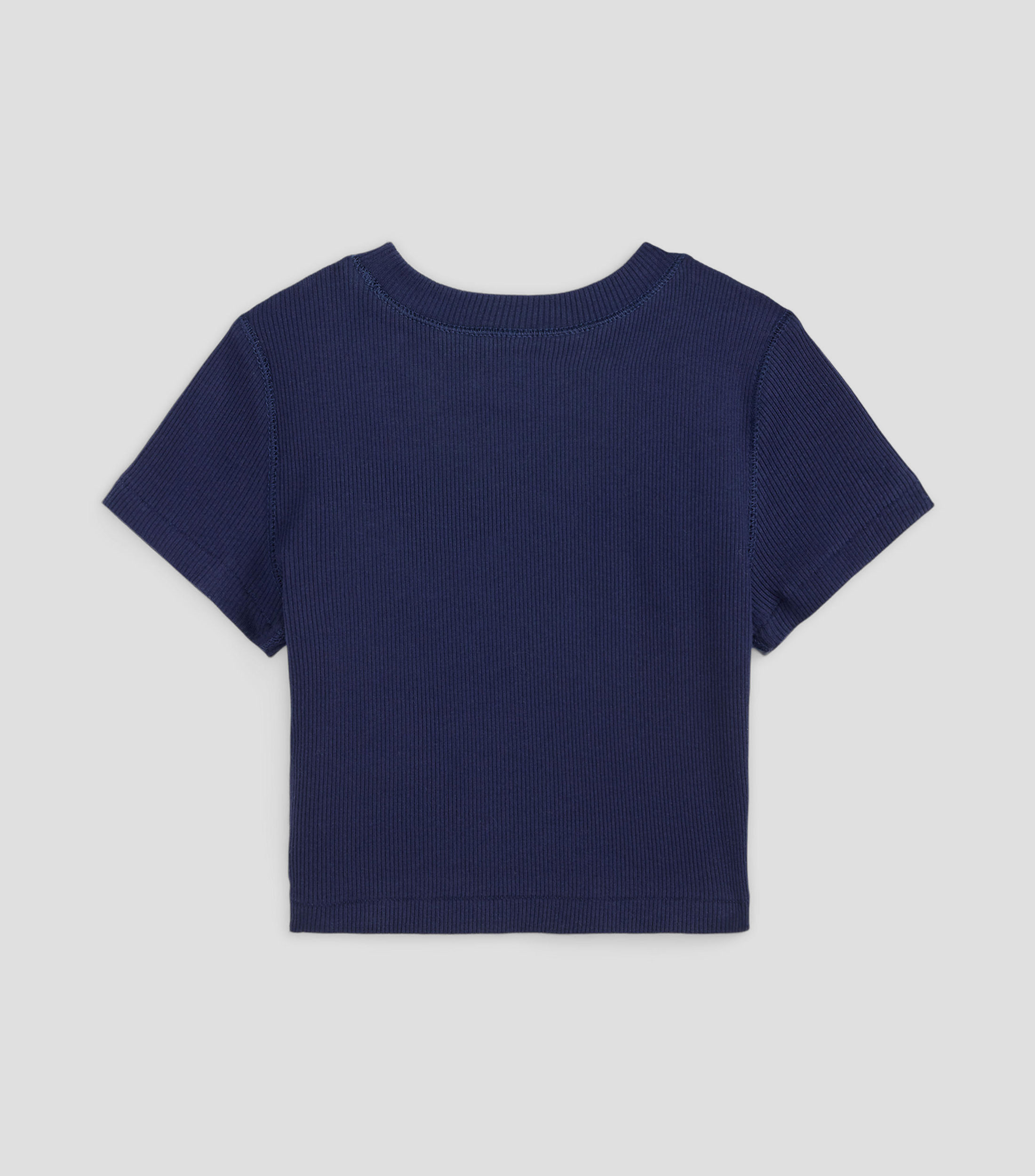 Playera cuello redondo manga corta lisa Niña