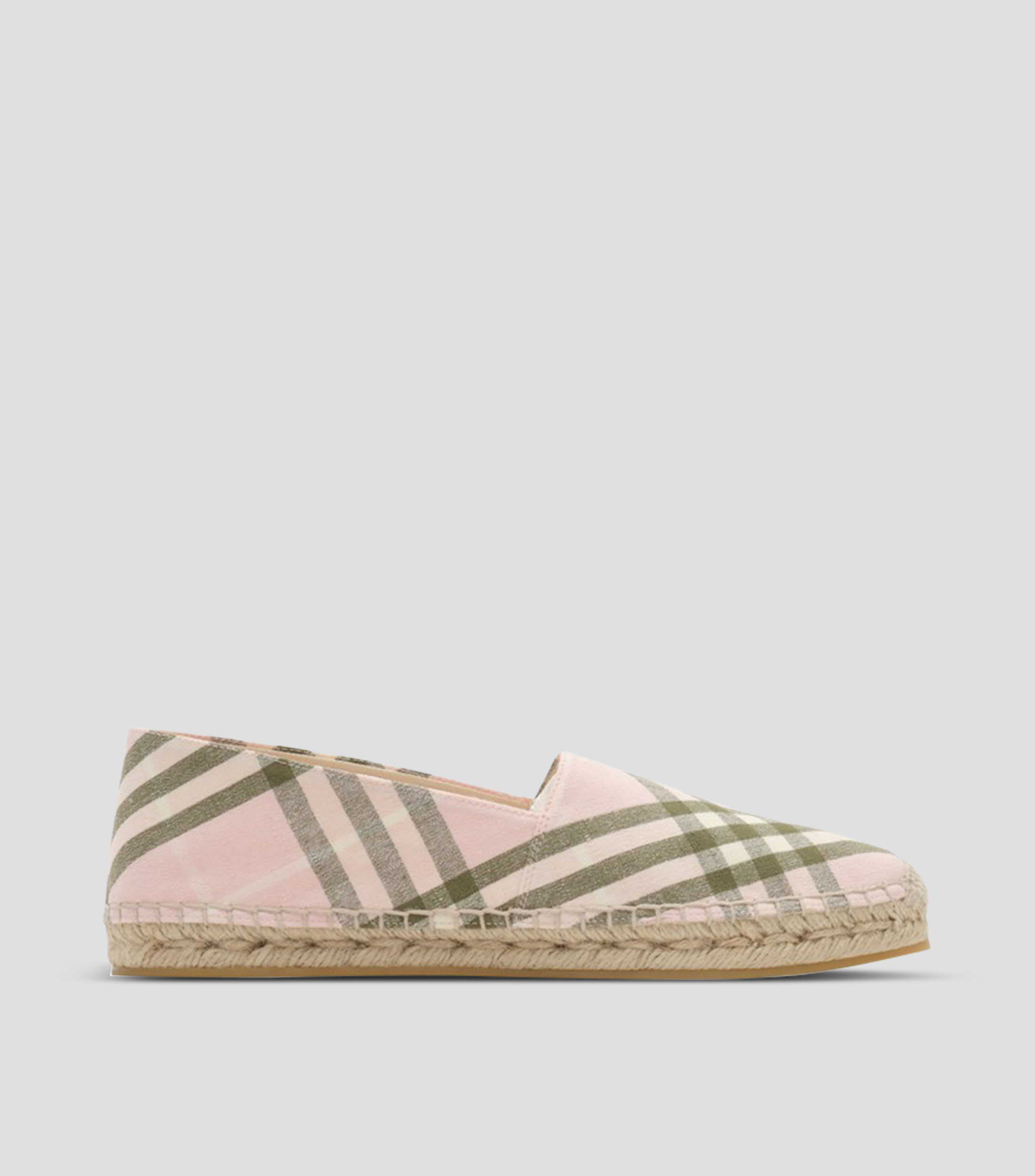 Balerinas Espadrille con cuadros check Mujer