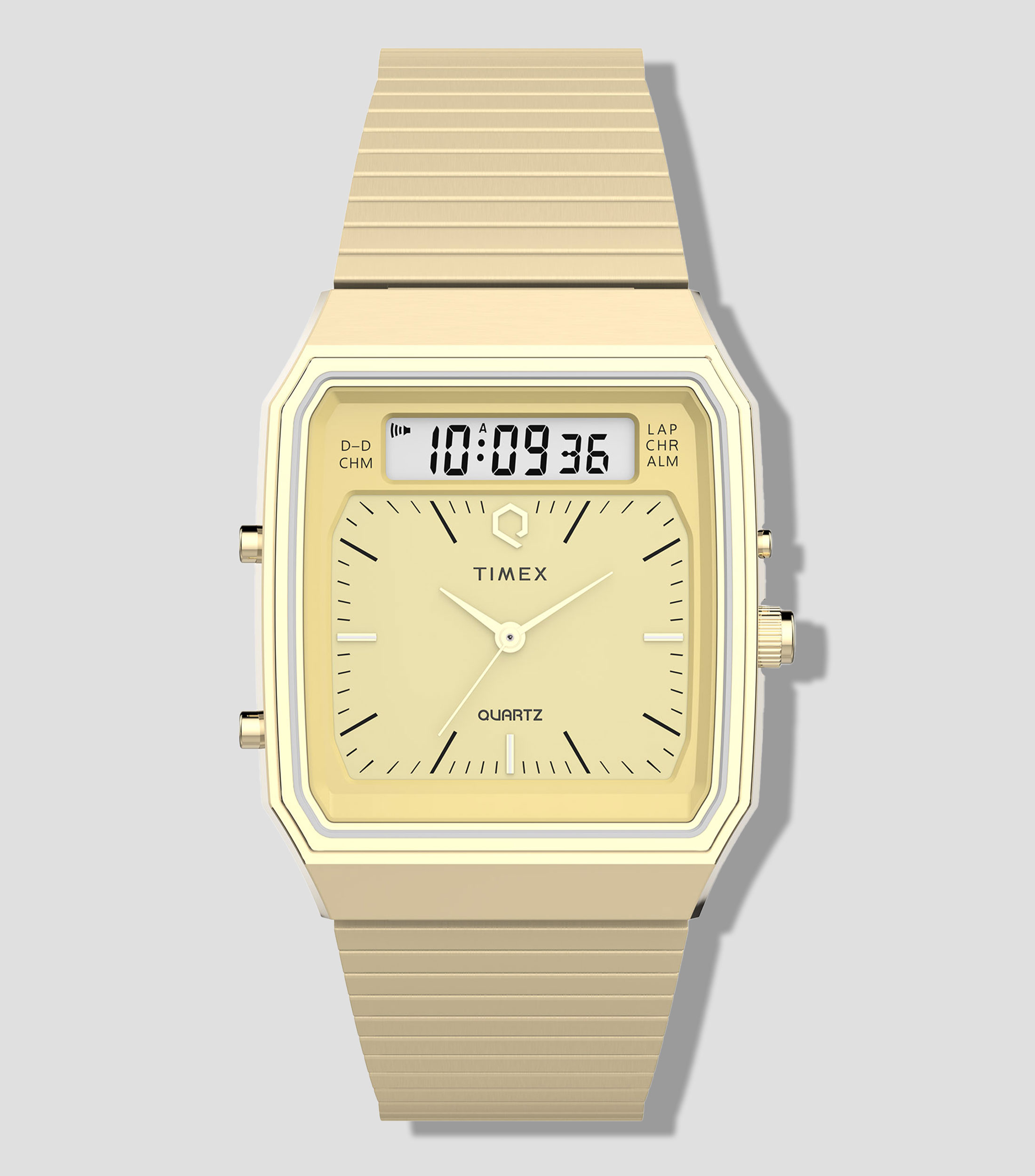 Reloj para Hombre QA Ana-Digi Casual, Dorado