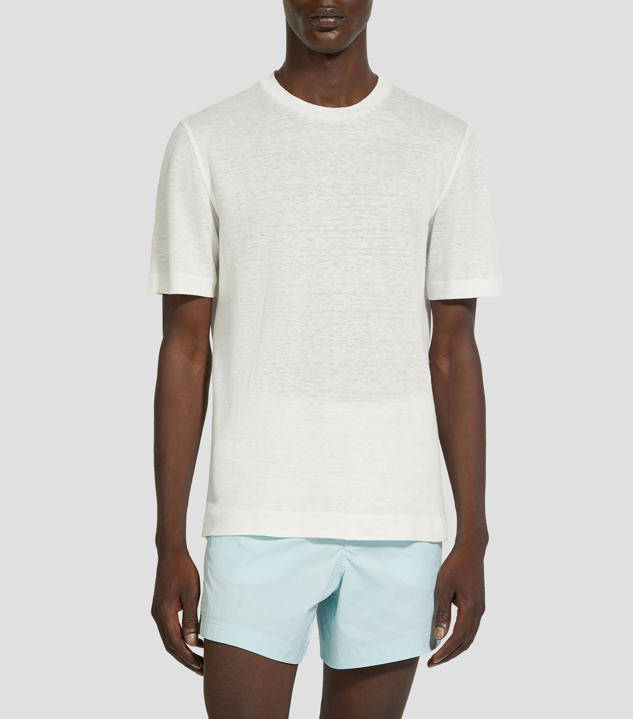 Playera de cuello redondo con manga corta Hombre