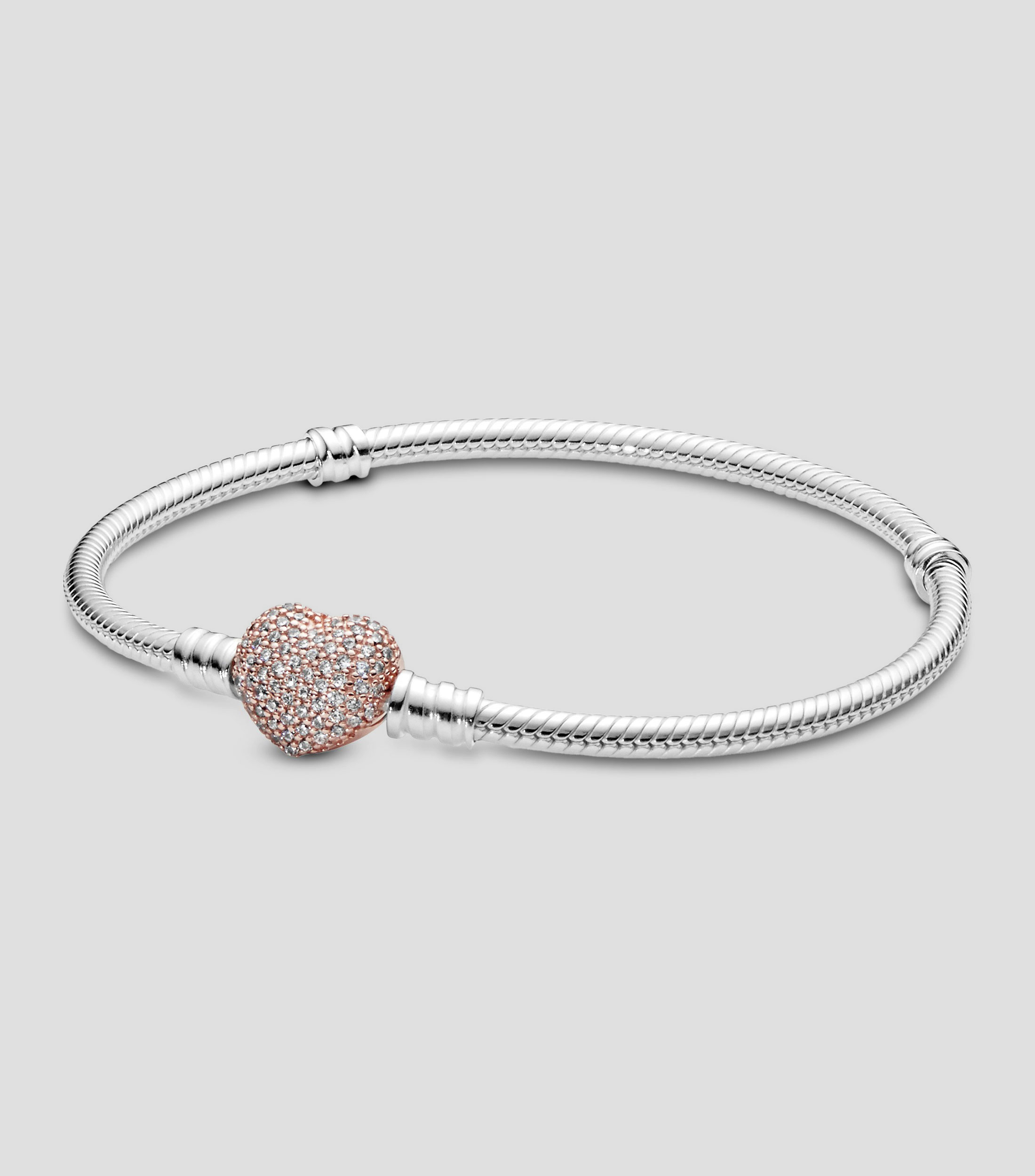 Brazalete en plata .925 con circonitas Mujer Talla 18 cm