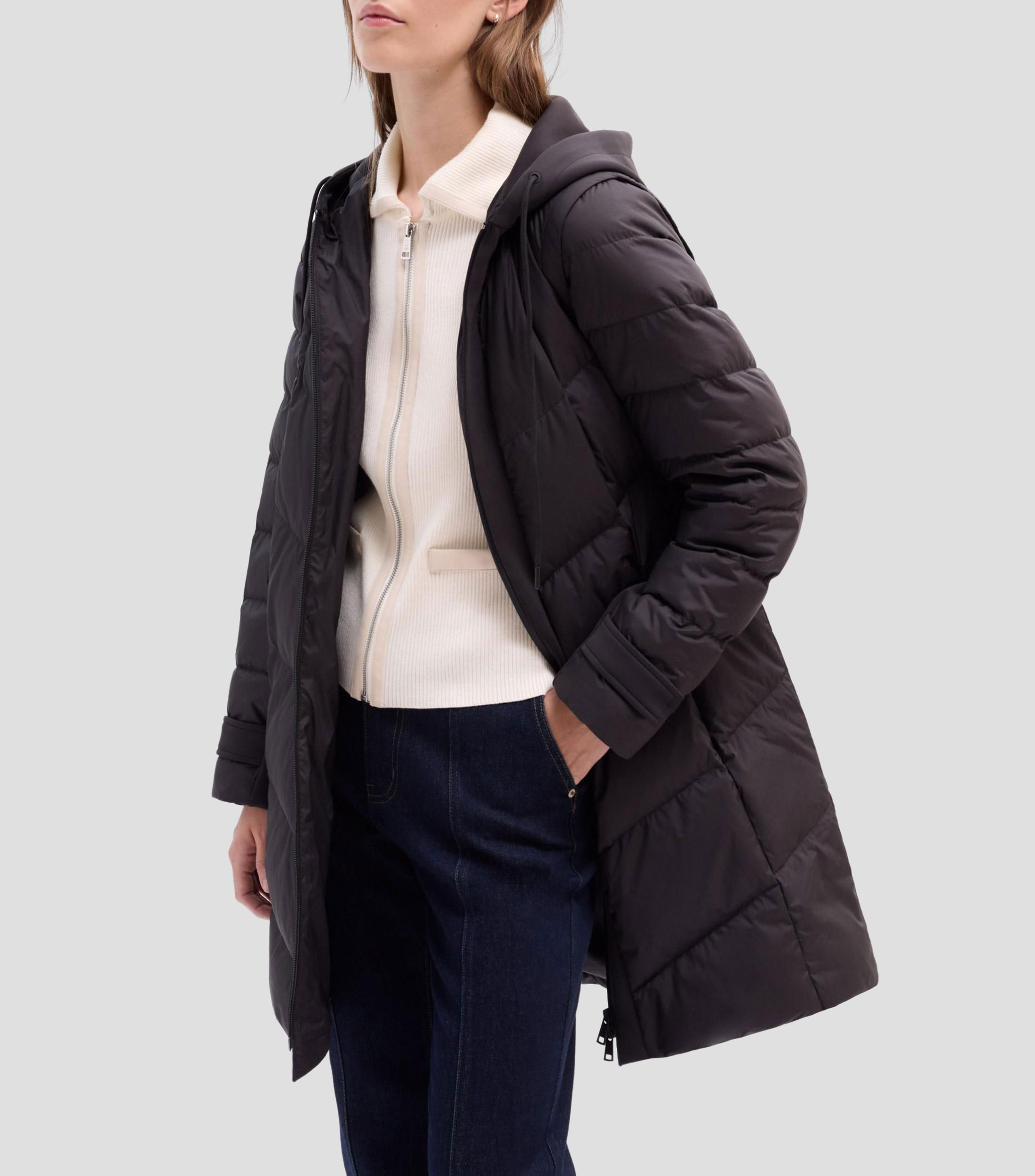 Chamarra tipo puffer con capucha Mujer