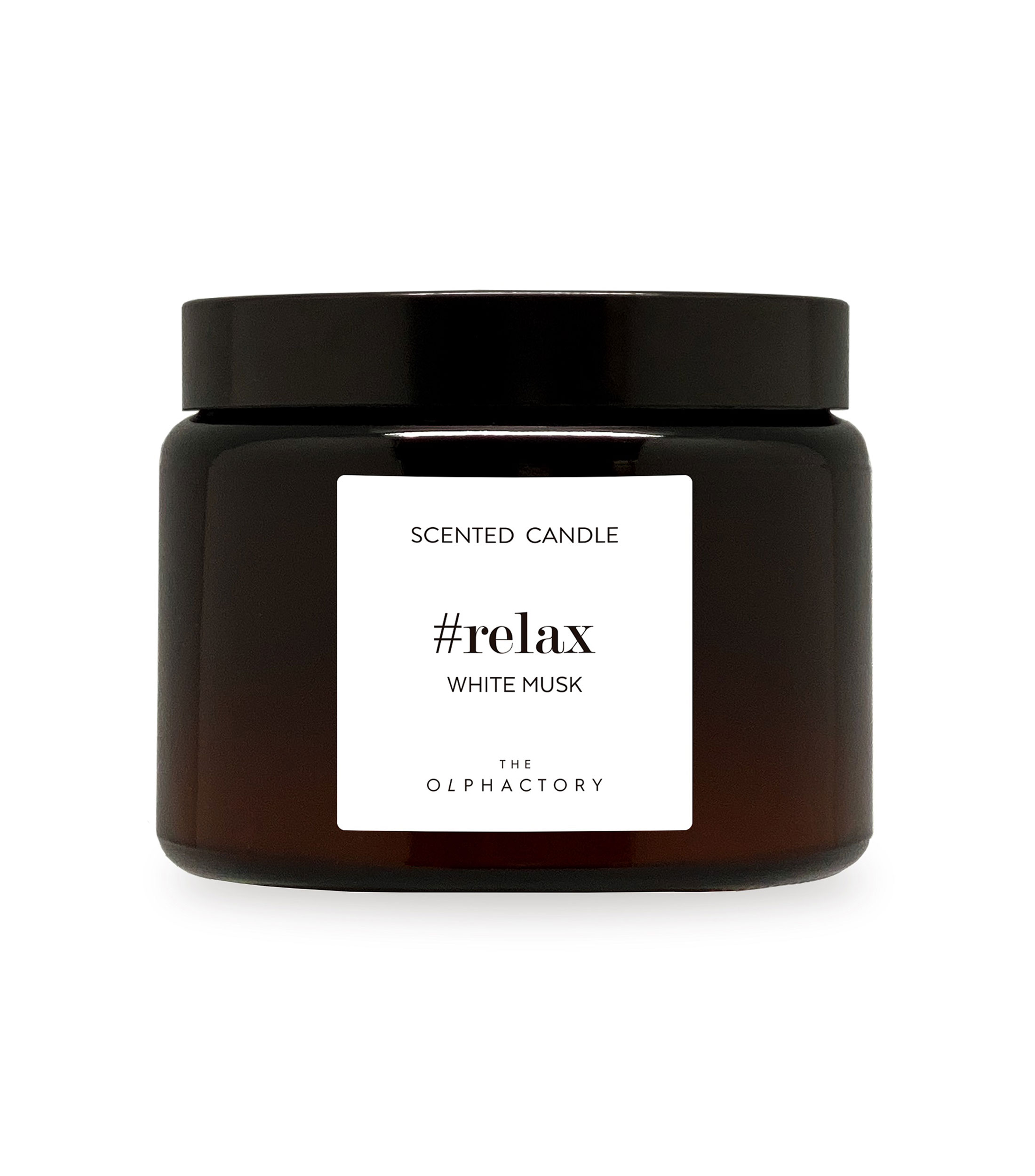Vela Aromática #Relax White Musk
