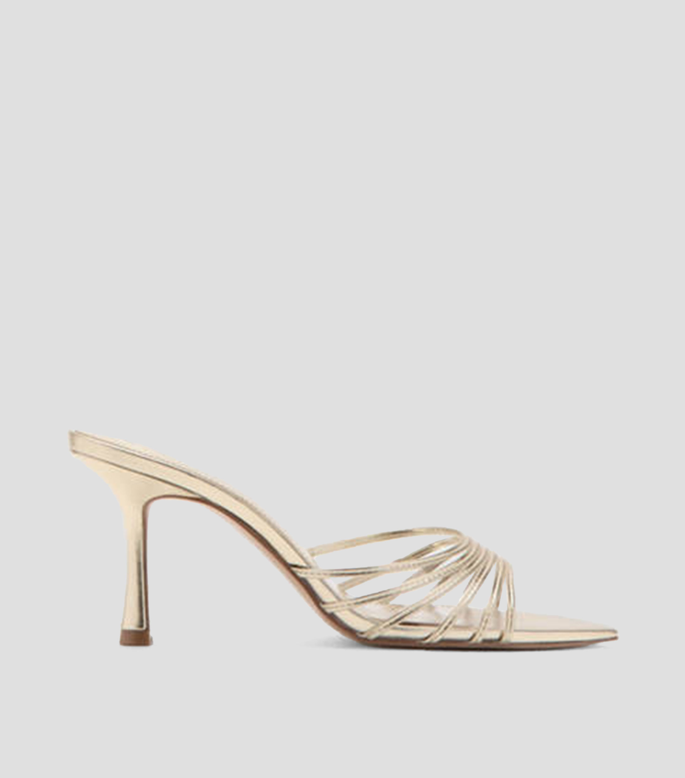 Sandalias con tacón alto de aguja Mujer