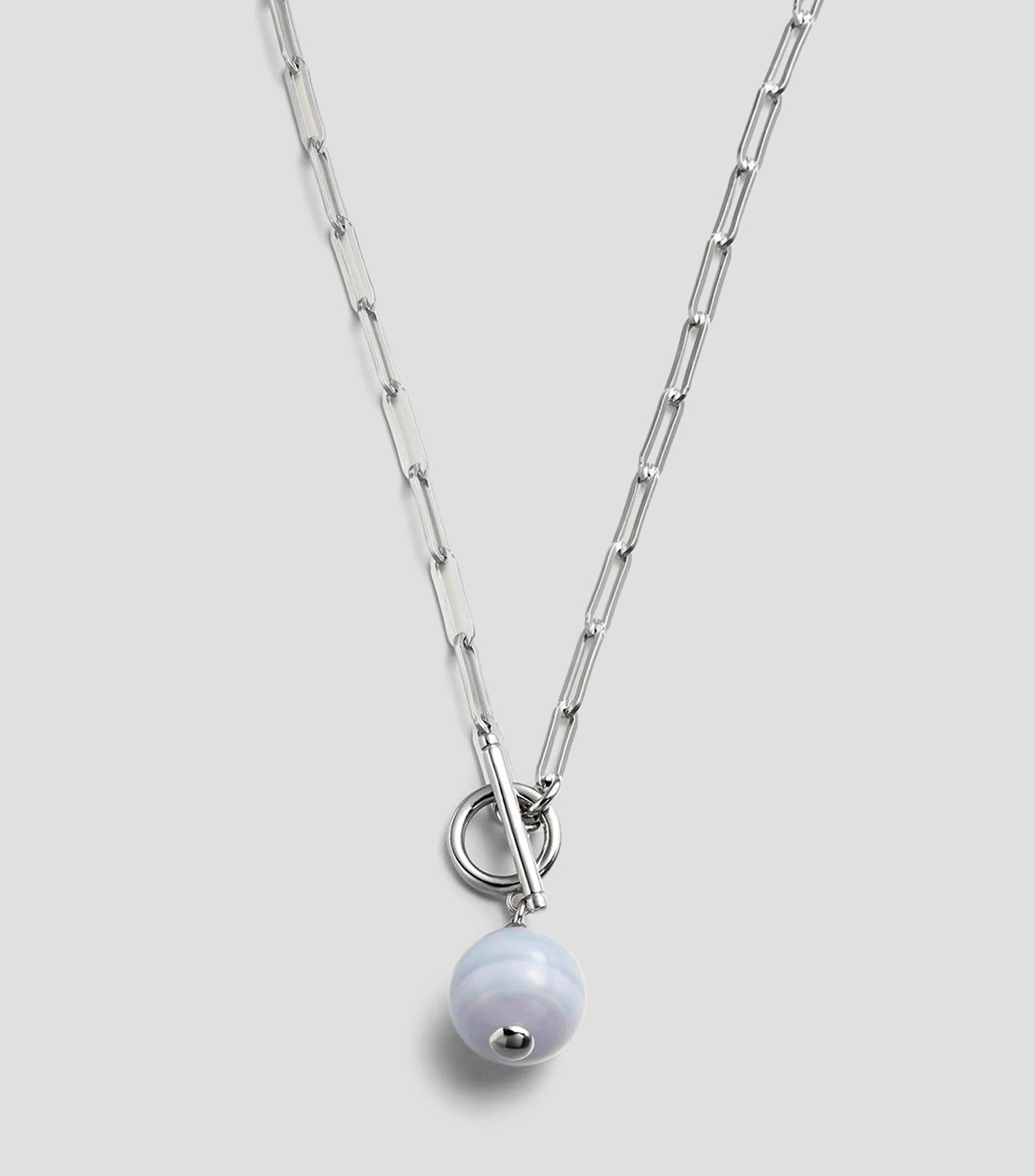 Cadena en plata .925 con ágata Rissaga Mujer