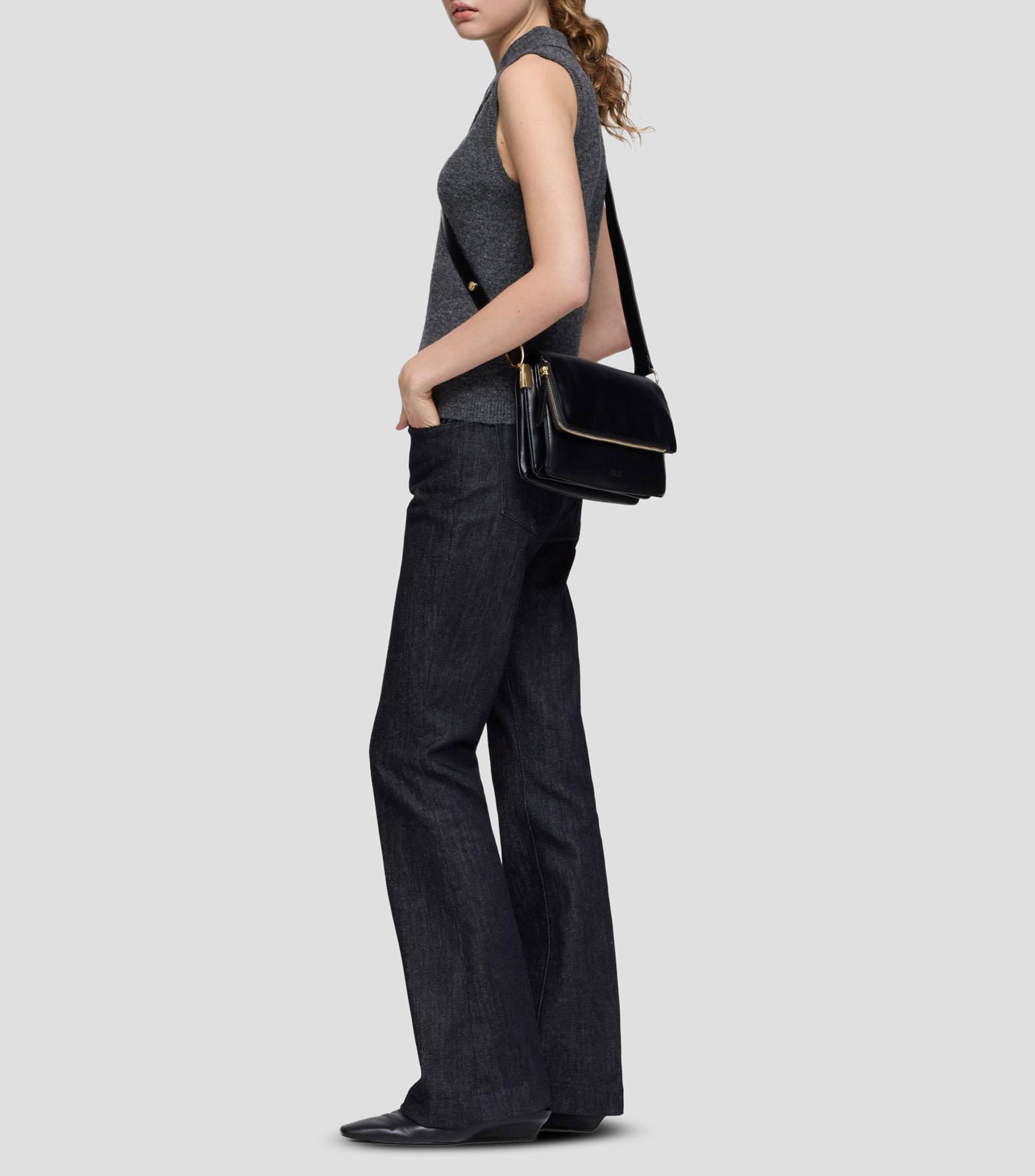 Bolsa hobo Audree liso Mujer