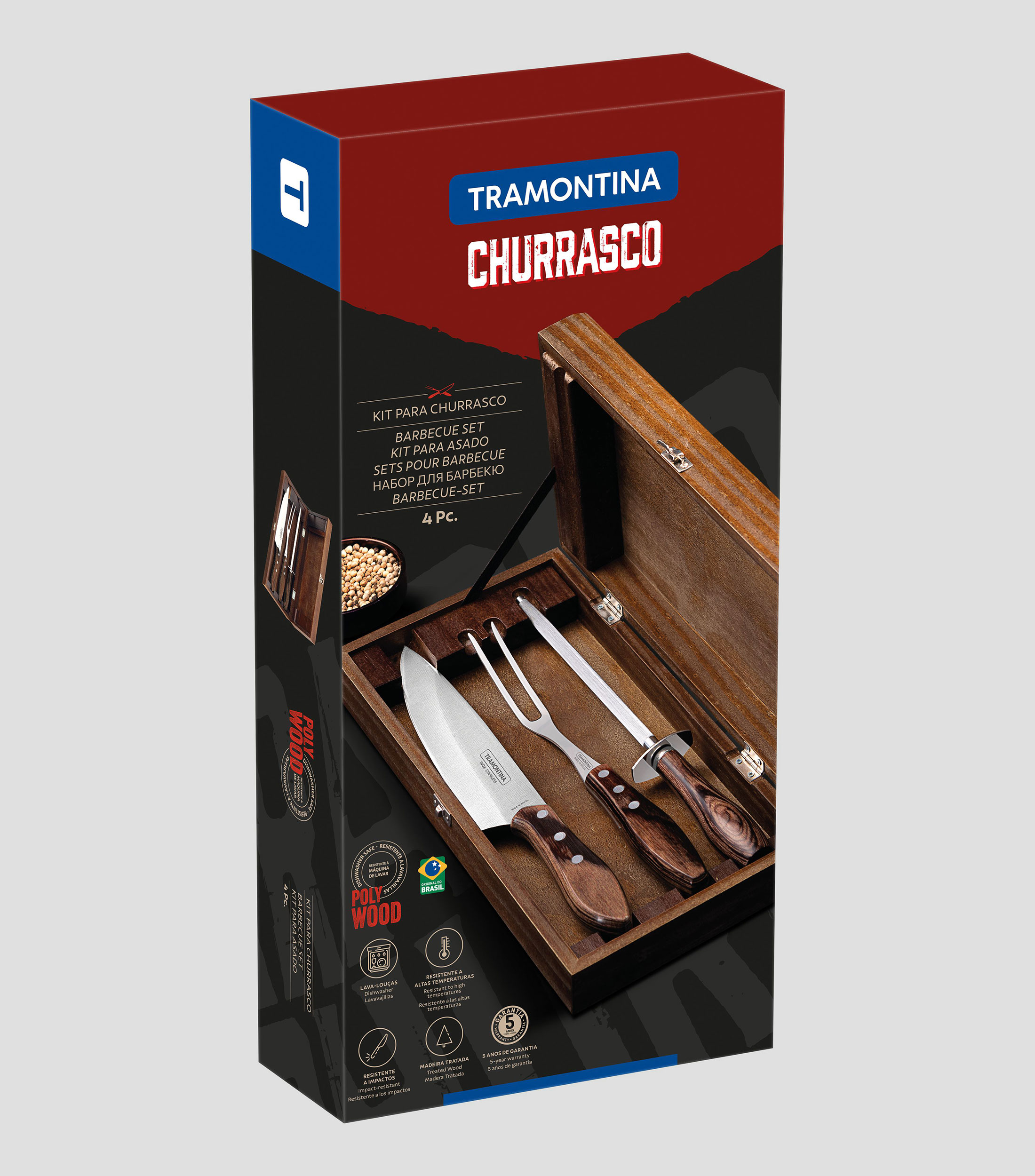 Set de Asado 4 Piezas