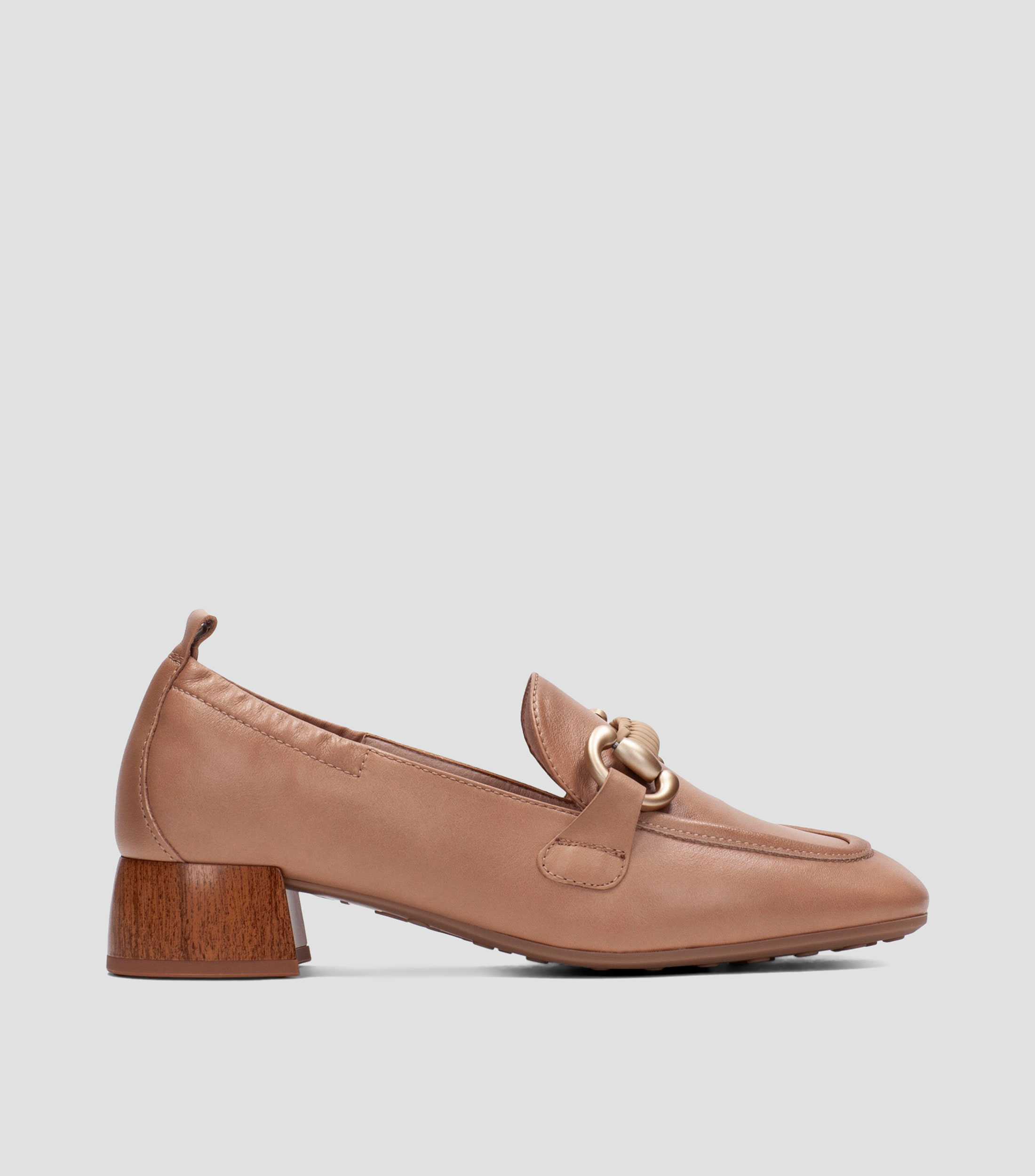 Mocasines Lisboa en piel con herraje Mujer