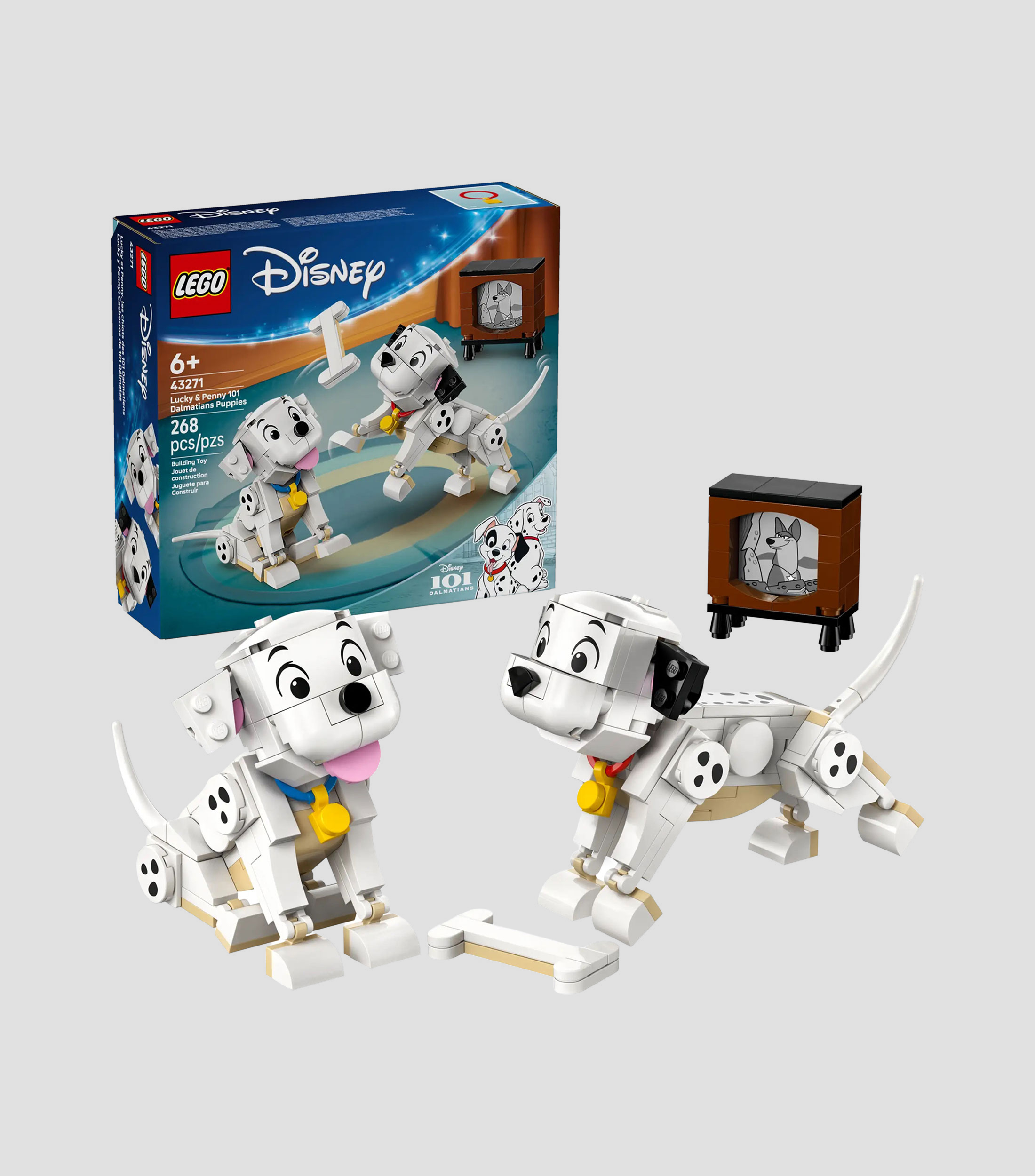 Lego Disney, Lucky y Penny Cachorros de 101 Dálmatas 43271