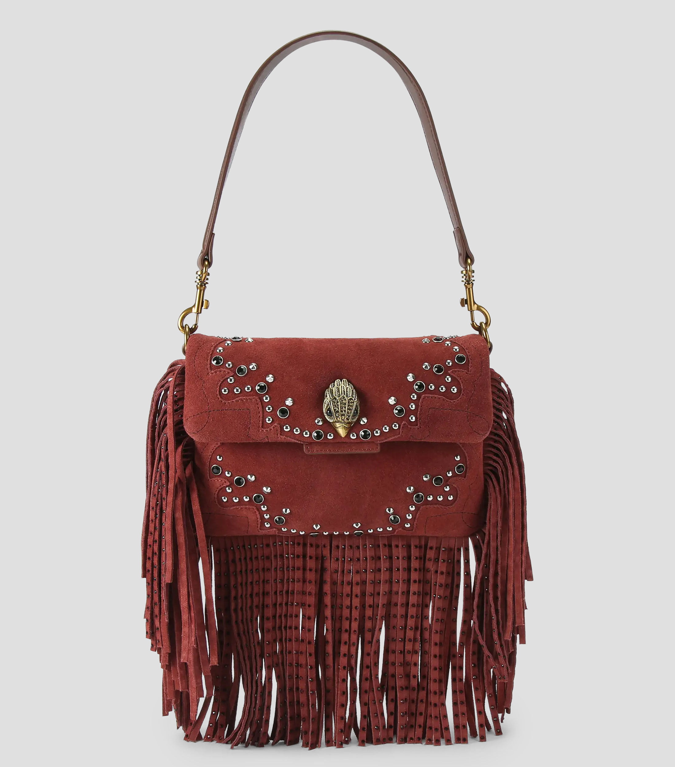 Bolsa Shoulder Oxford Fringe en piel Mujer