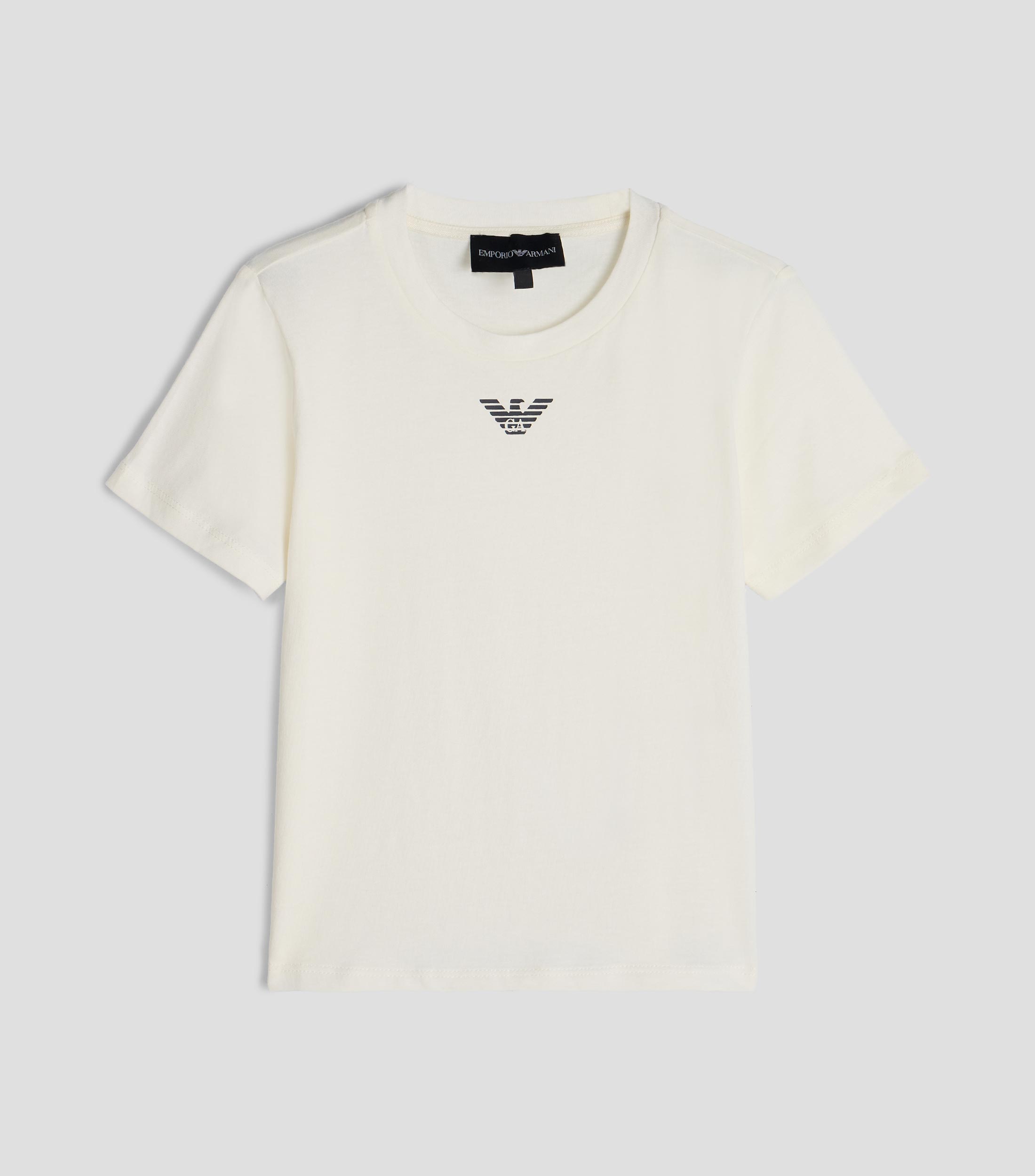 Playera de cuello redondo con manga corta estampada Niño