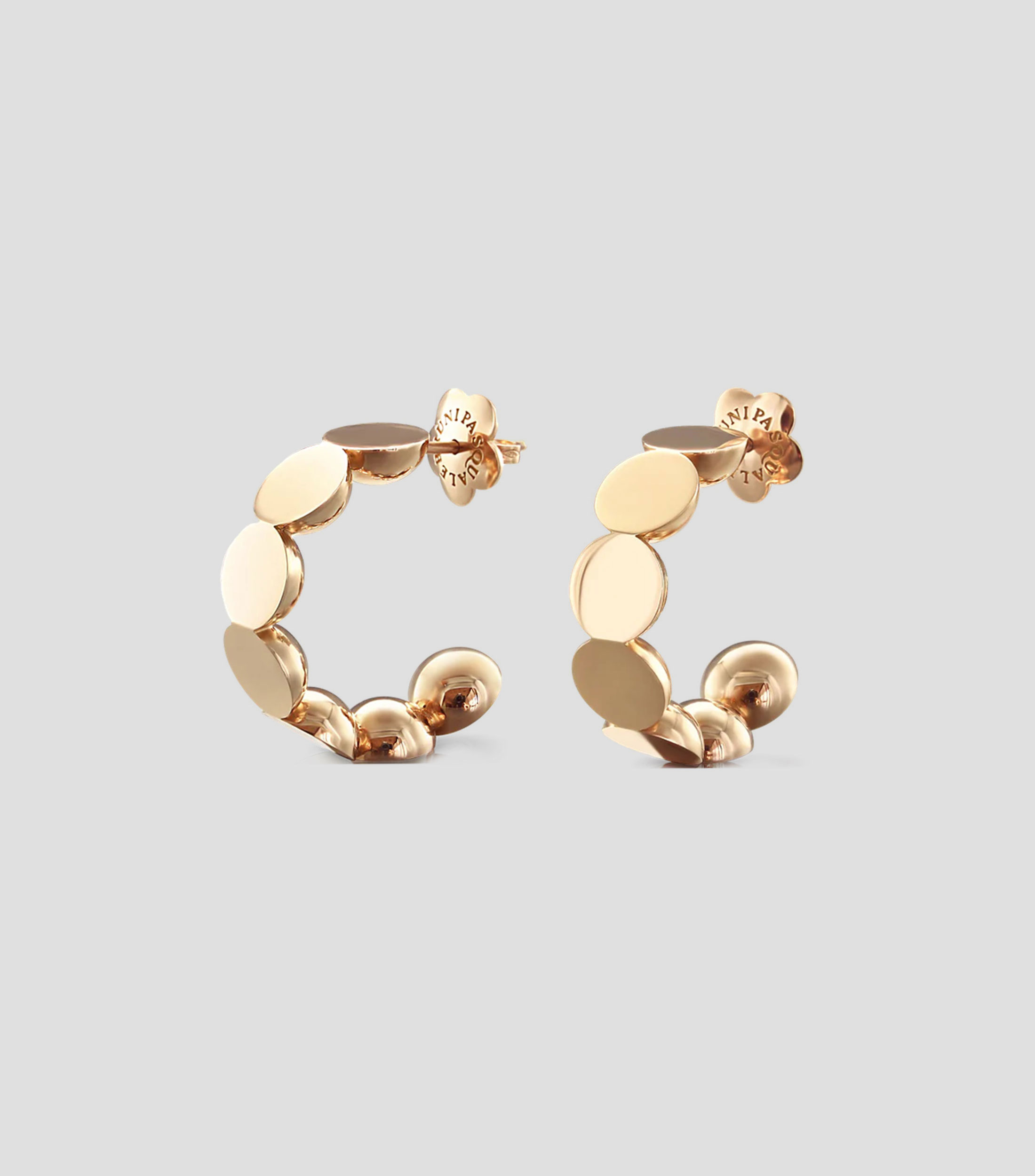 Aretes en oro rosa de 18 Kilates Luce Mujer
