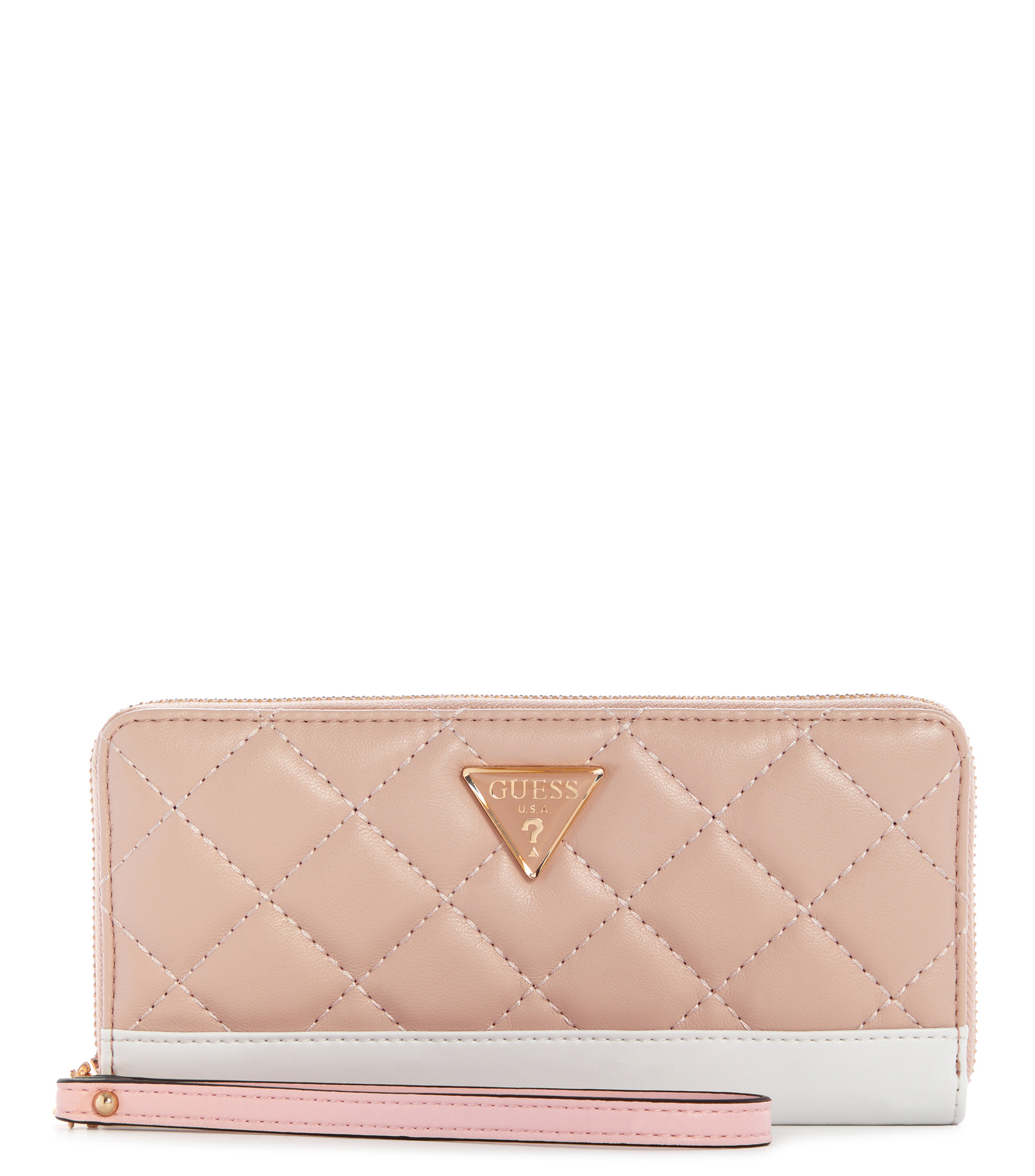 Guess Cartera Zip Around Cessily capitonado Mujer - El Palacio de Hierro