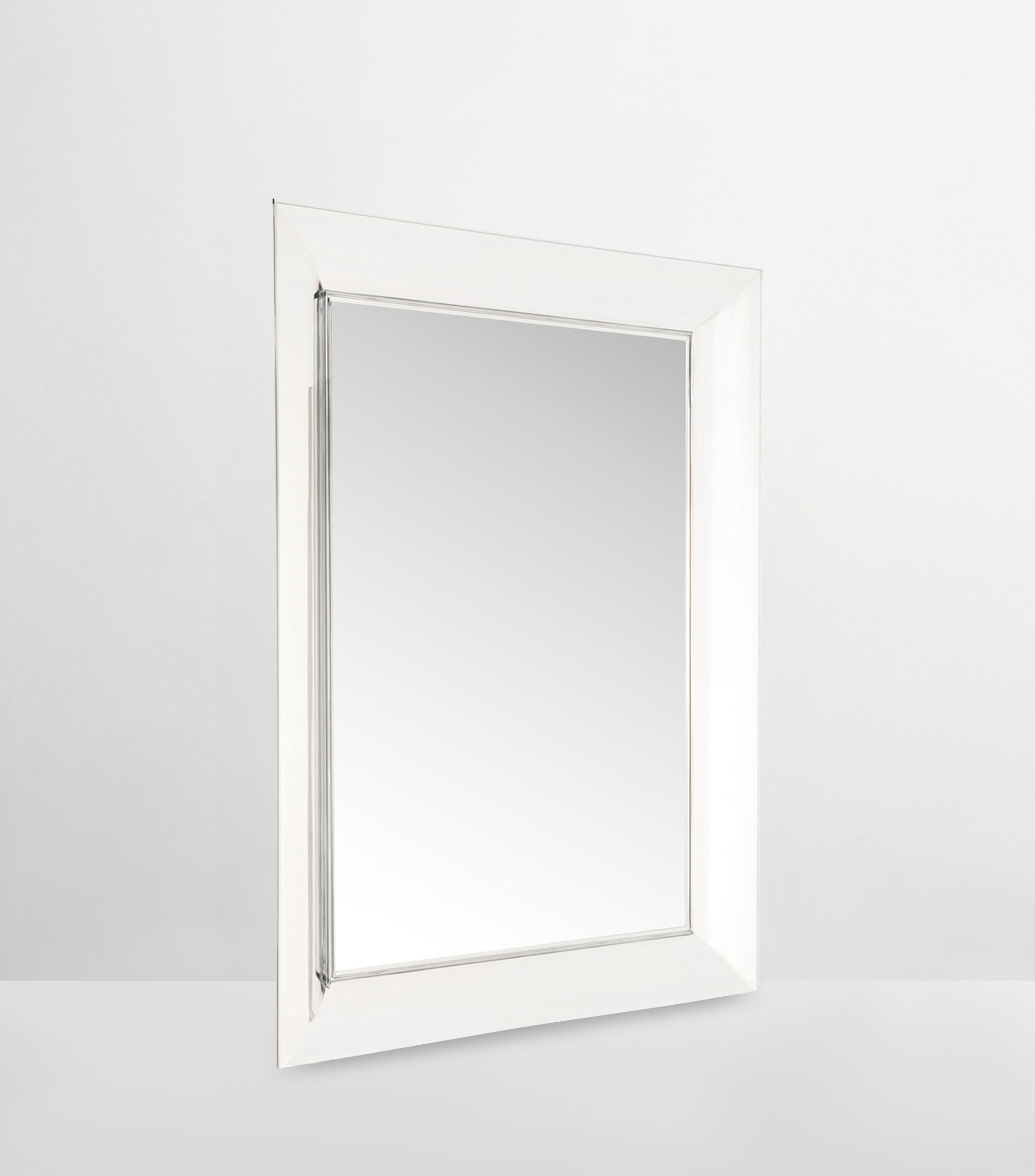 Espejo de pared François Ghost en policarbonato blanco