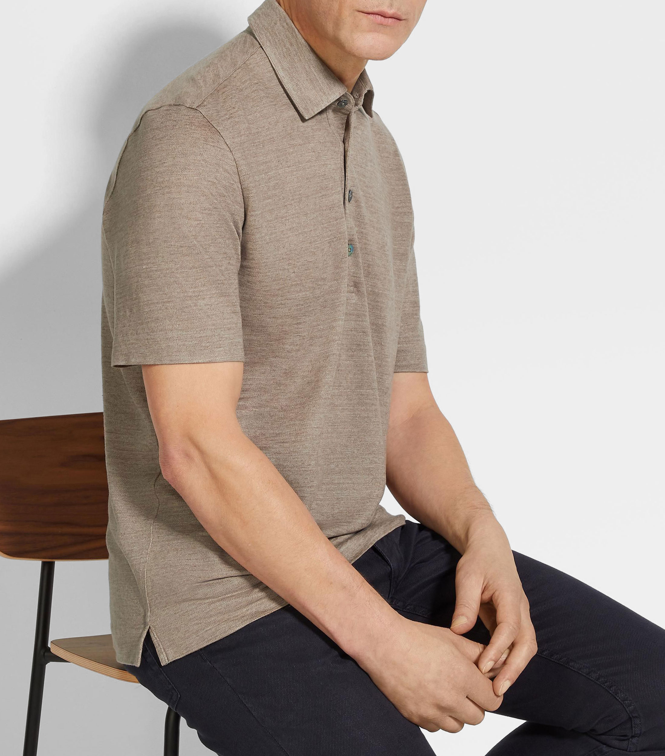 Playera tipo polo con manga corta Hombre