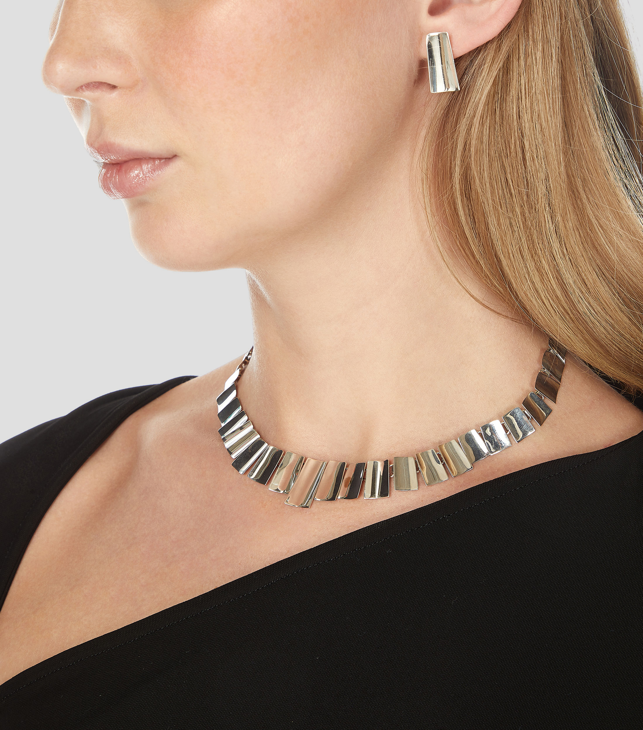 Set de collar y aretes en plata .925 Mujer