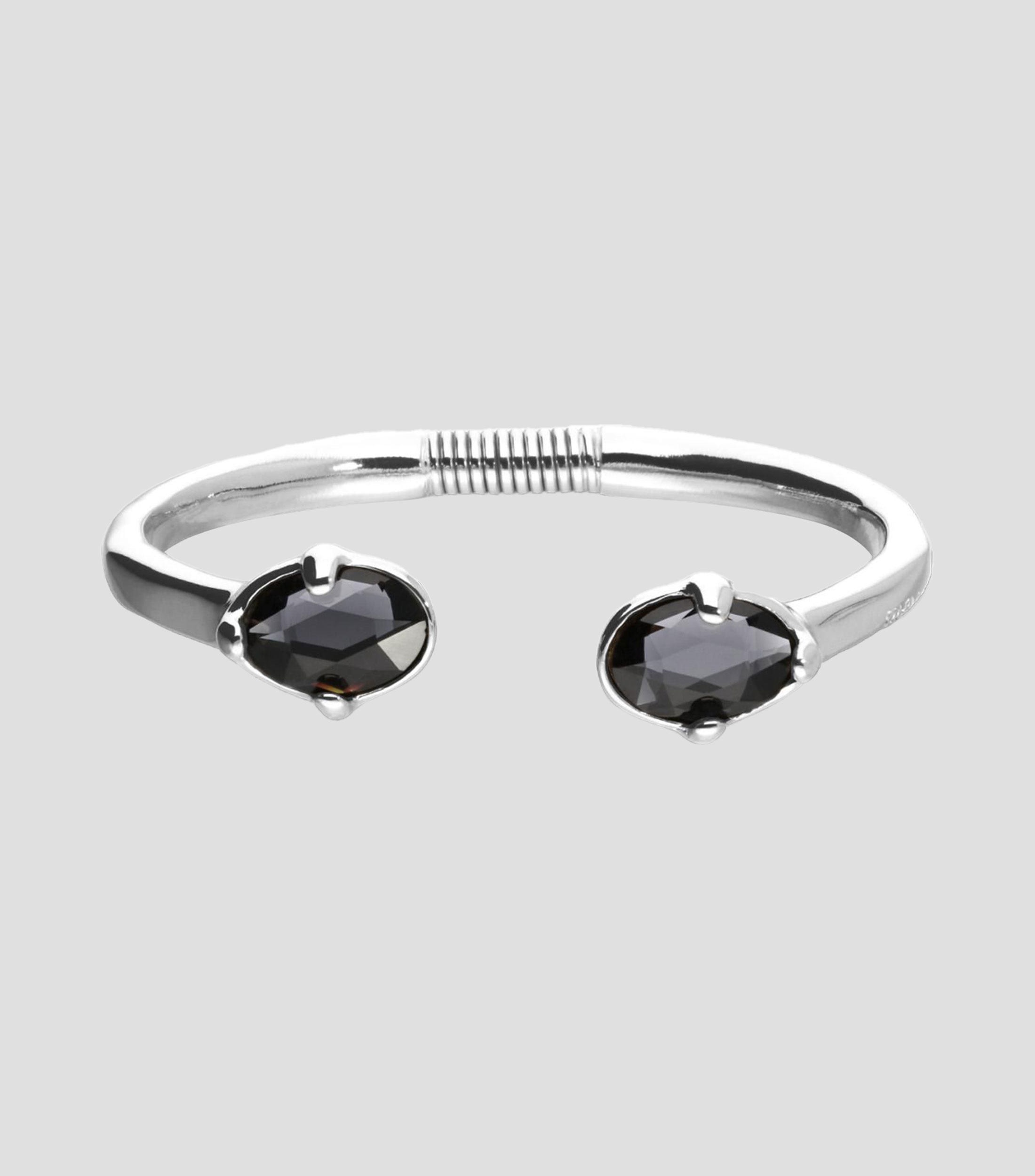 Pulsera con cristales negros Mujer