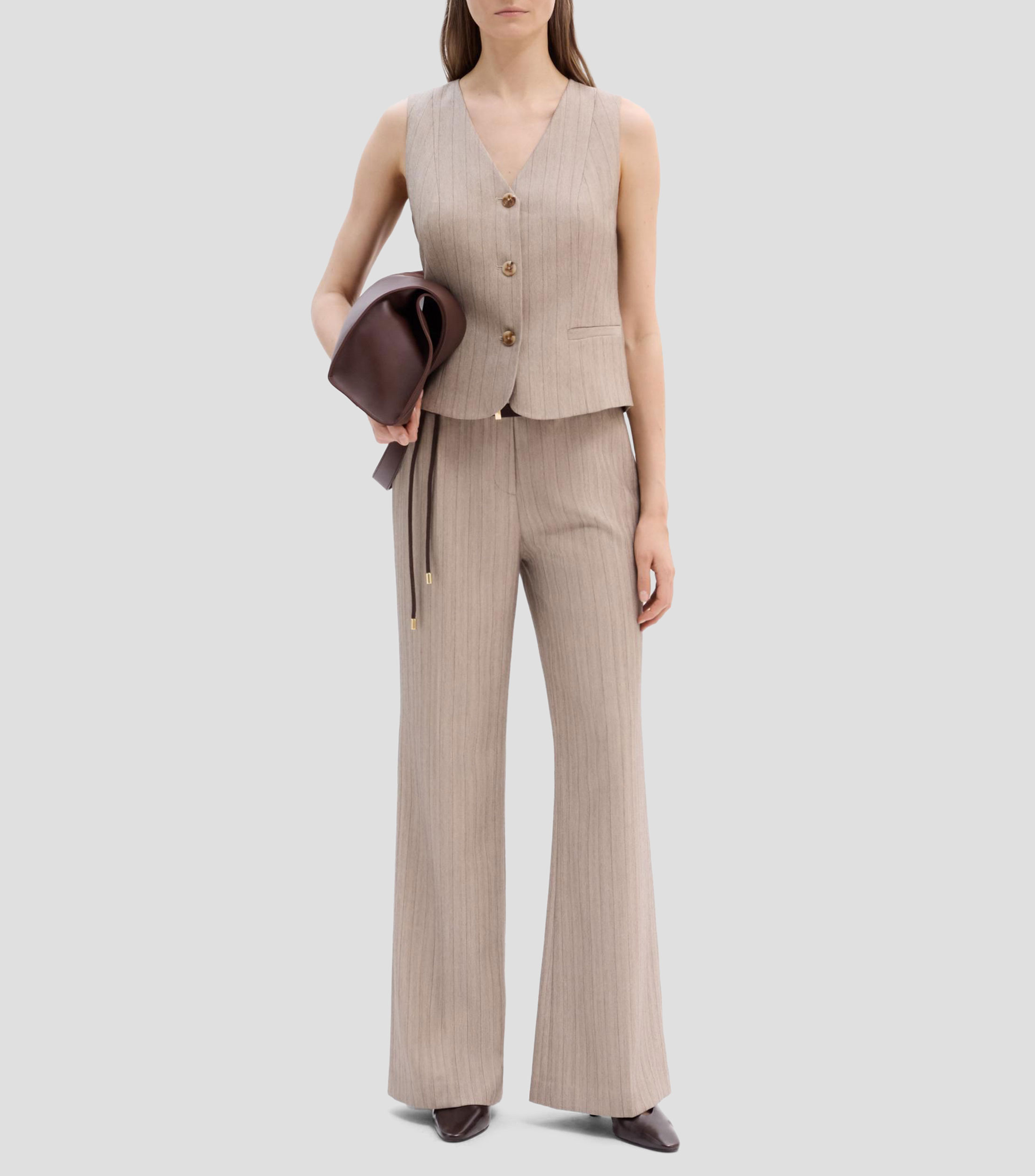 Pantalón a rayas Mujer