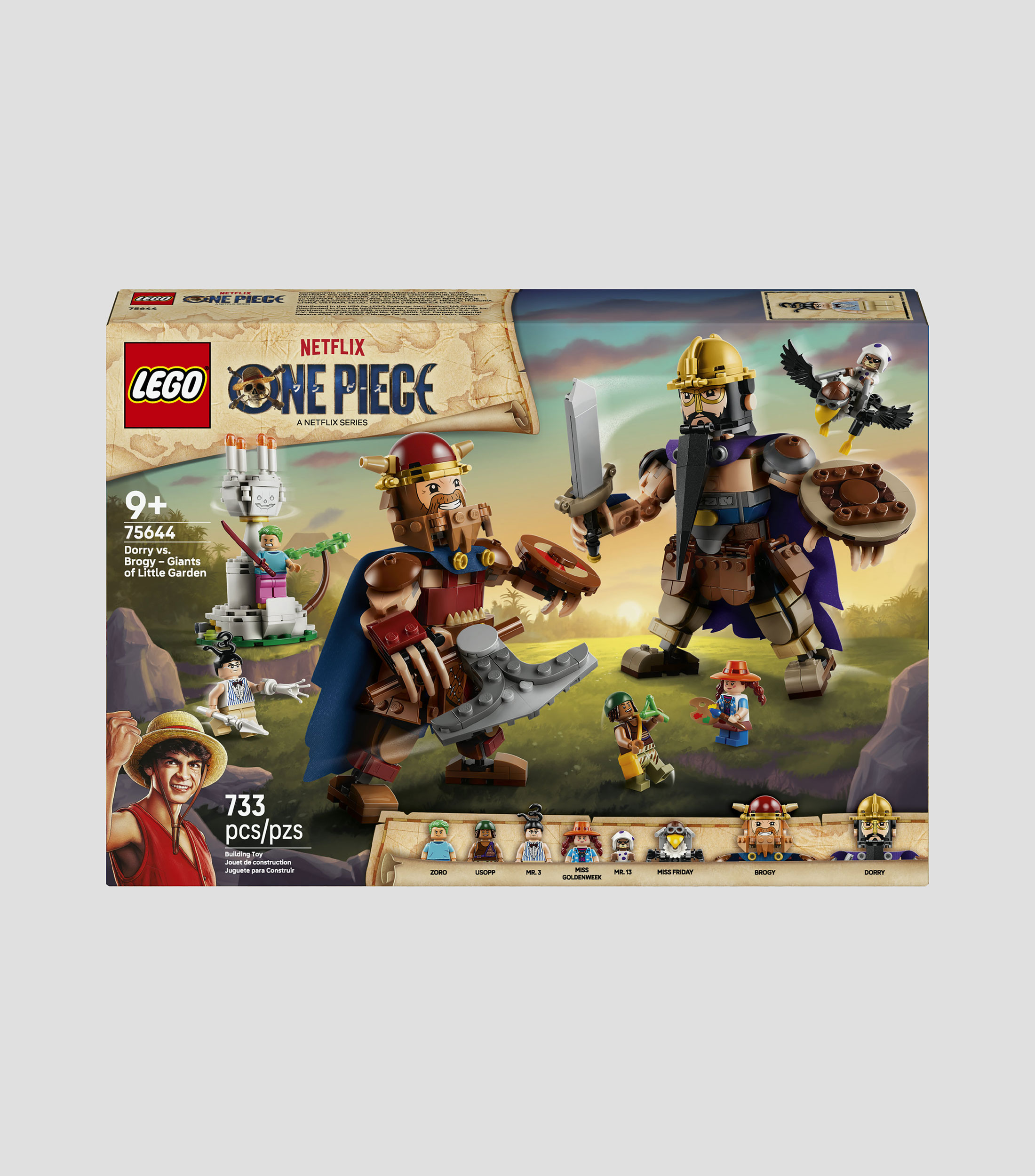 Lego One Piece Dorry vs. Brogy: Gigantes del Jardín Pequeño 75644