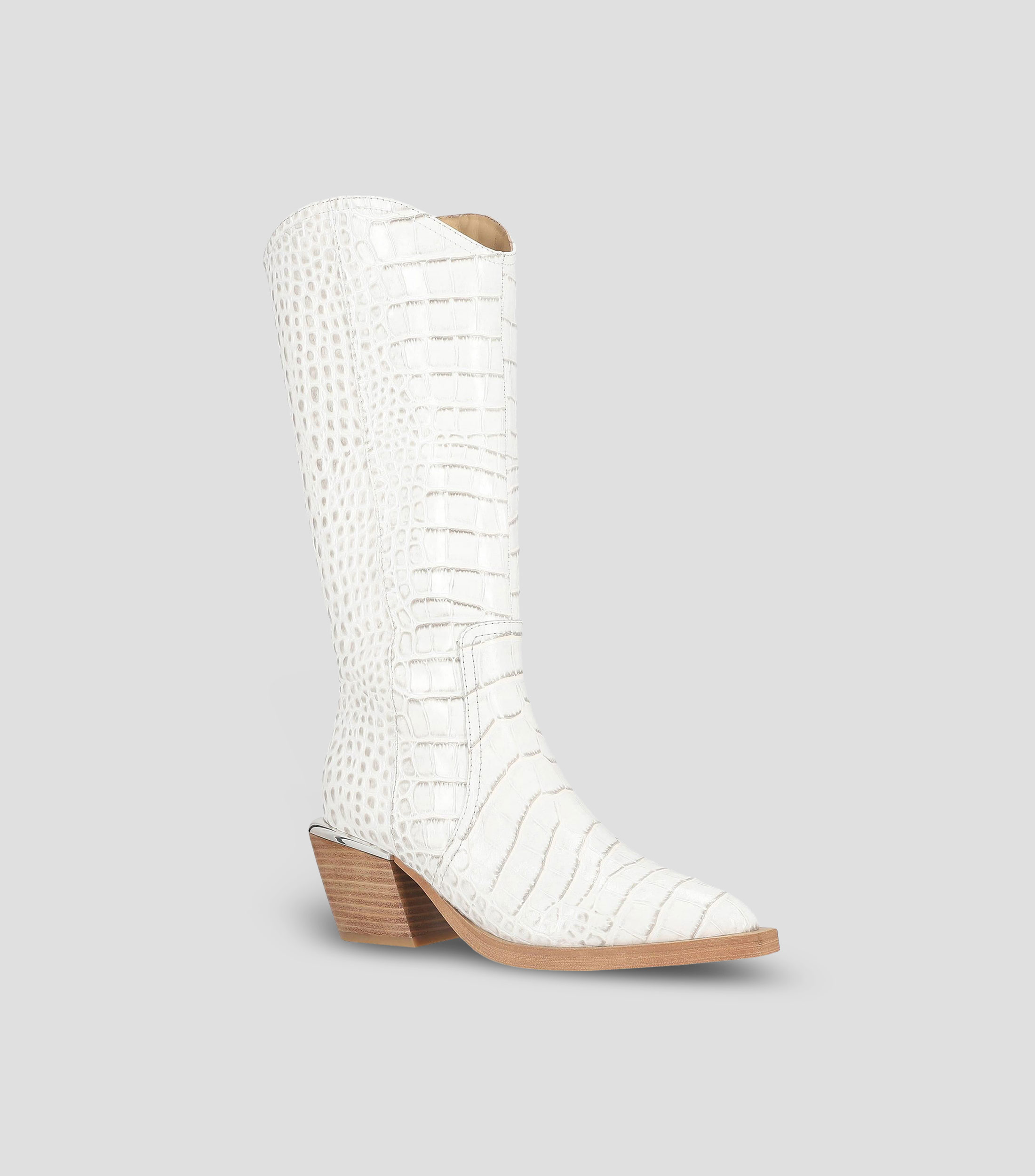 Botas Largas con Tacón Ancho de 6 cm Mujer