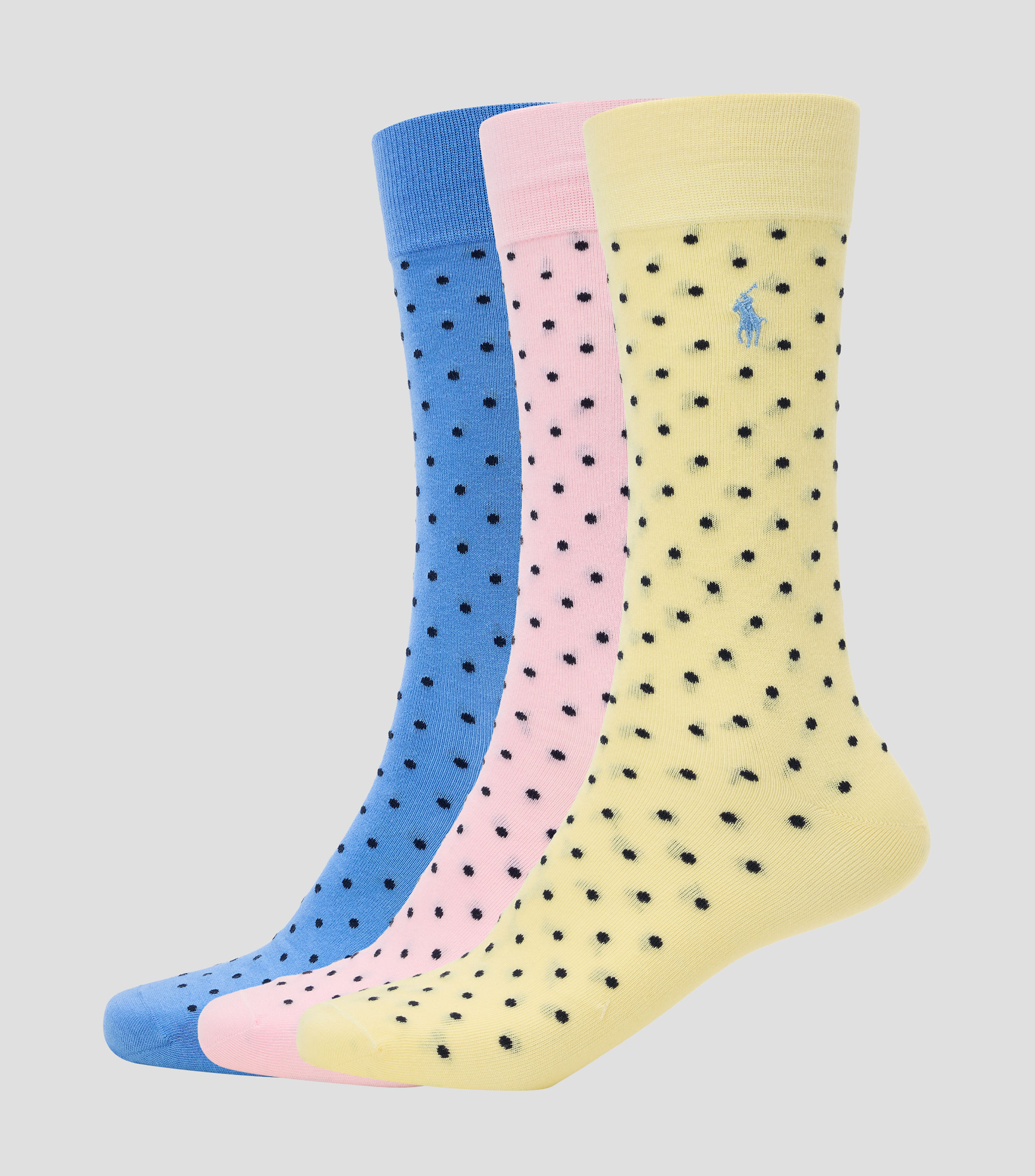 Set 3 calcetines crew polkadots Hombre