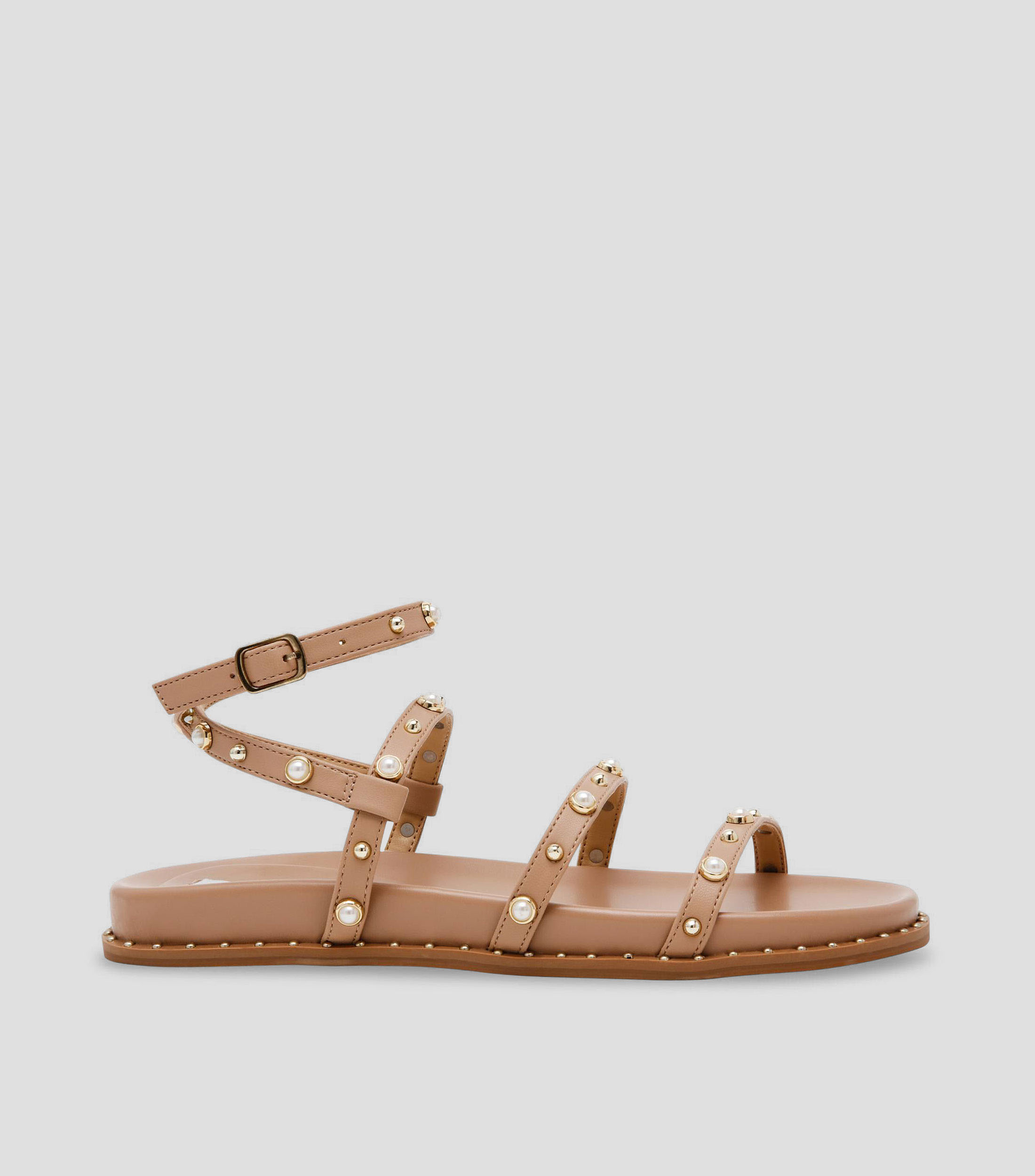 Sandalias de plataforma baja ancha Stormie Tan Mujer