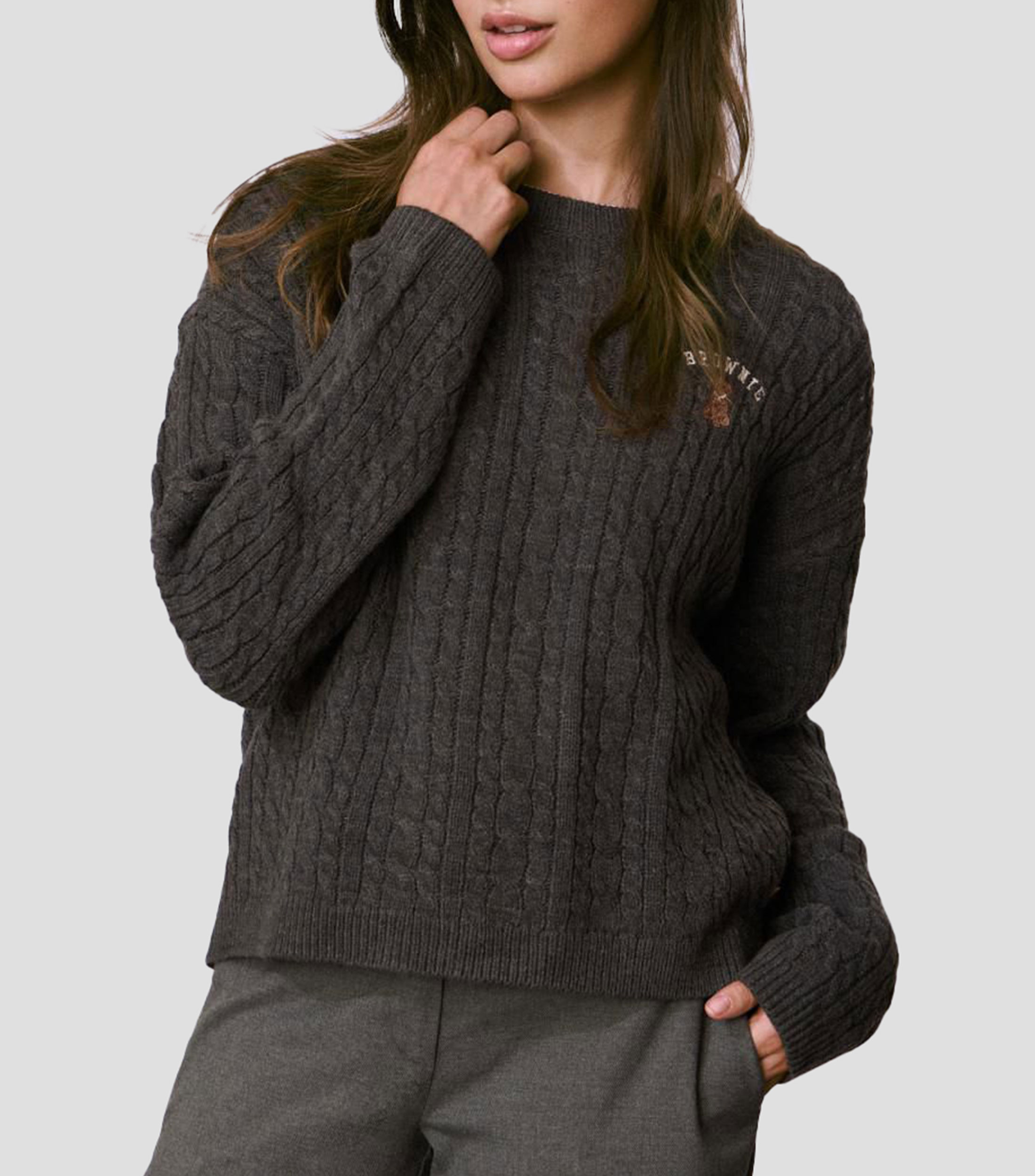 Suéter cuello redondo Mujer