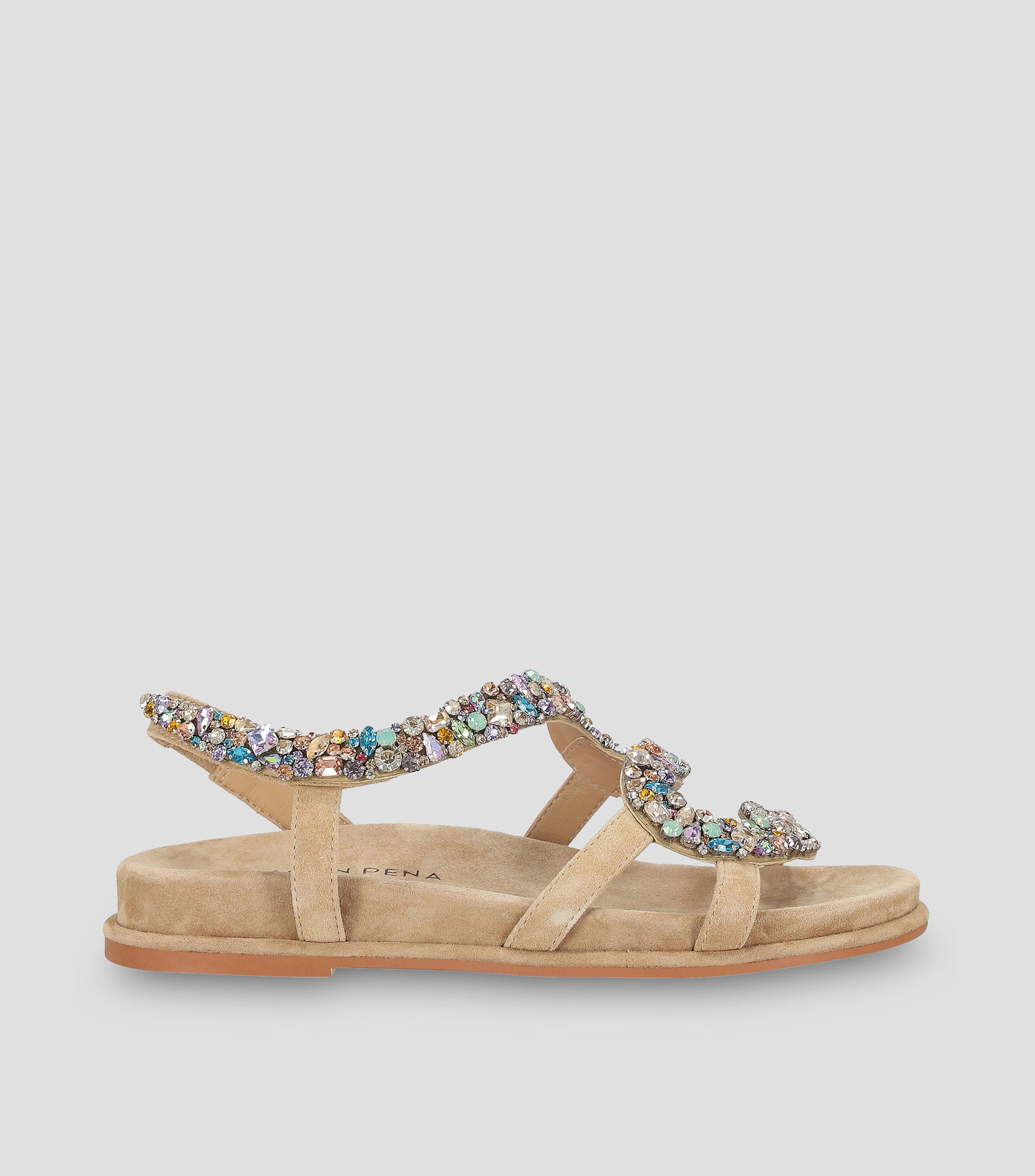 Sandalias con Tacón Bajo Luna de 3 cm Mujer
