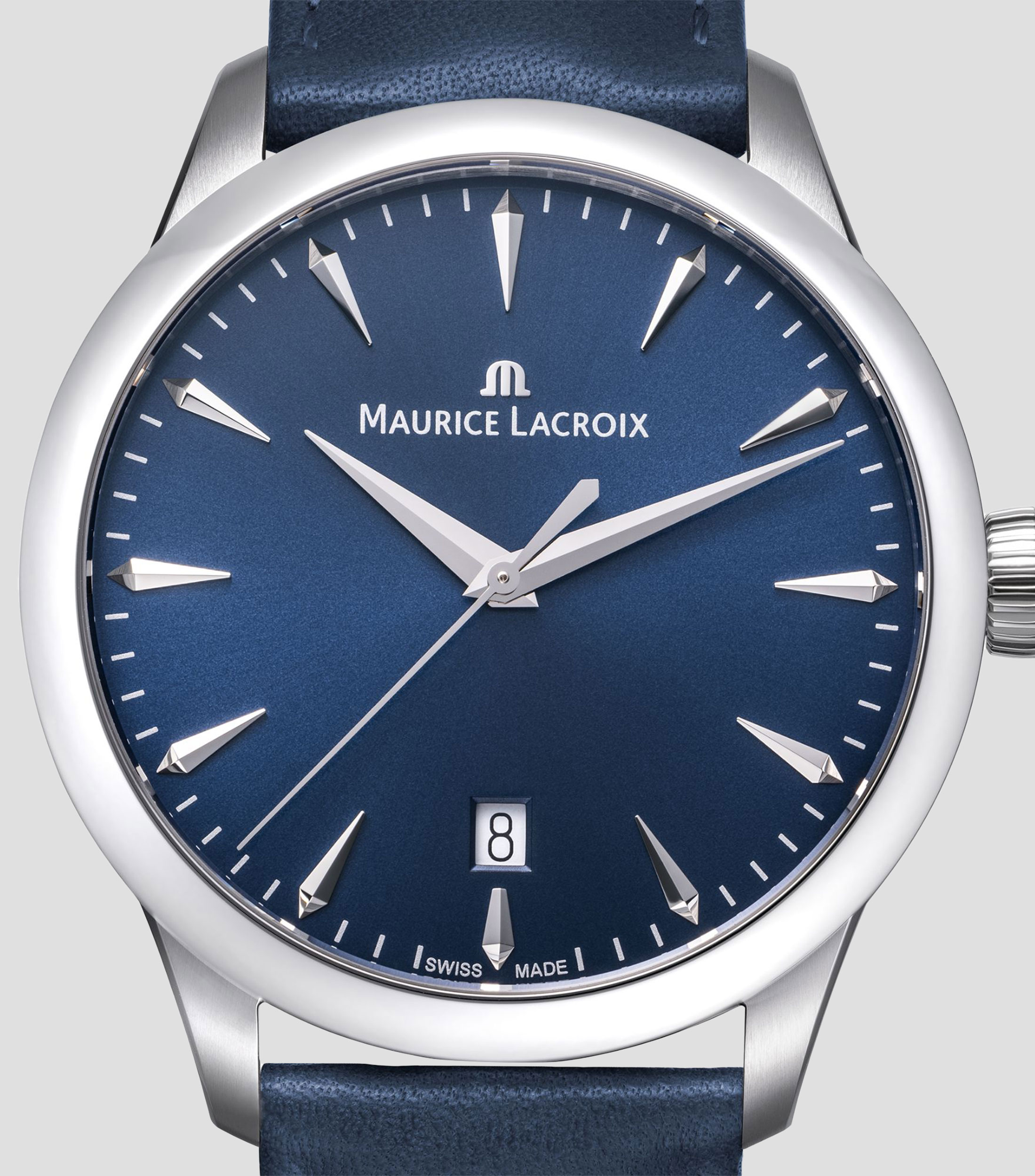 Reloj unisex 1975 casual plateado, azul