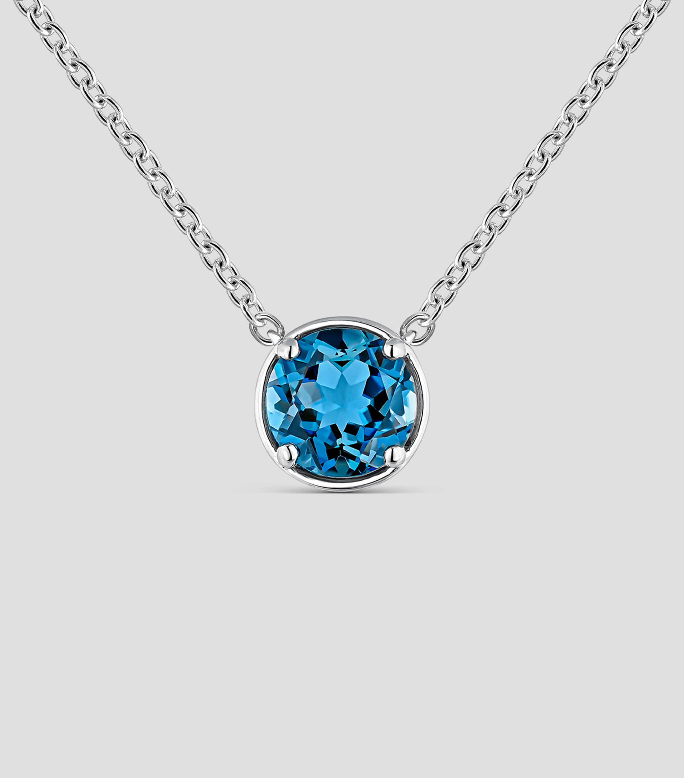 Colgante de topacio en plata Utopian Mujer