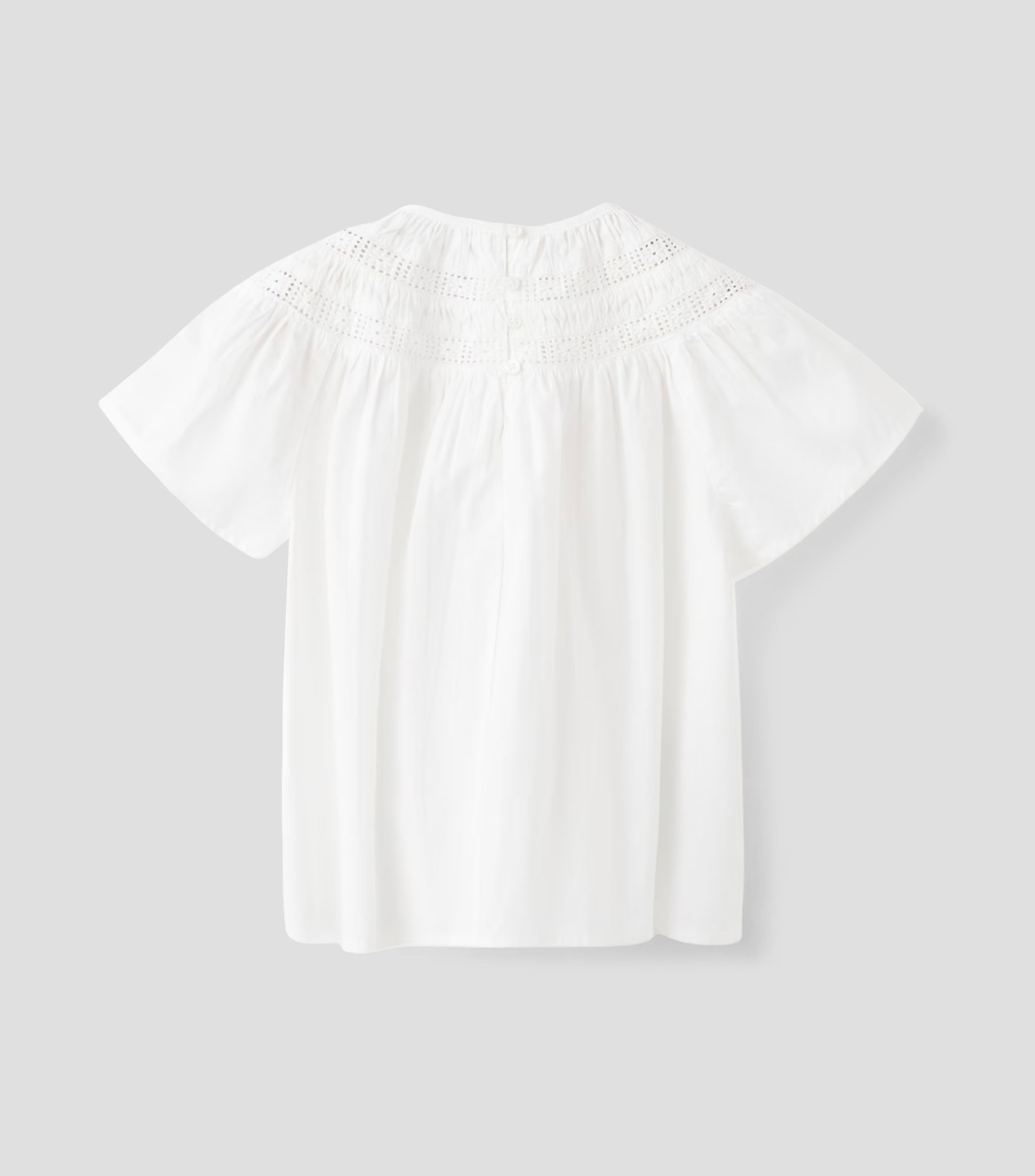 Blusa lisa manga corta Niña