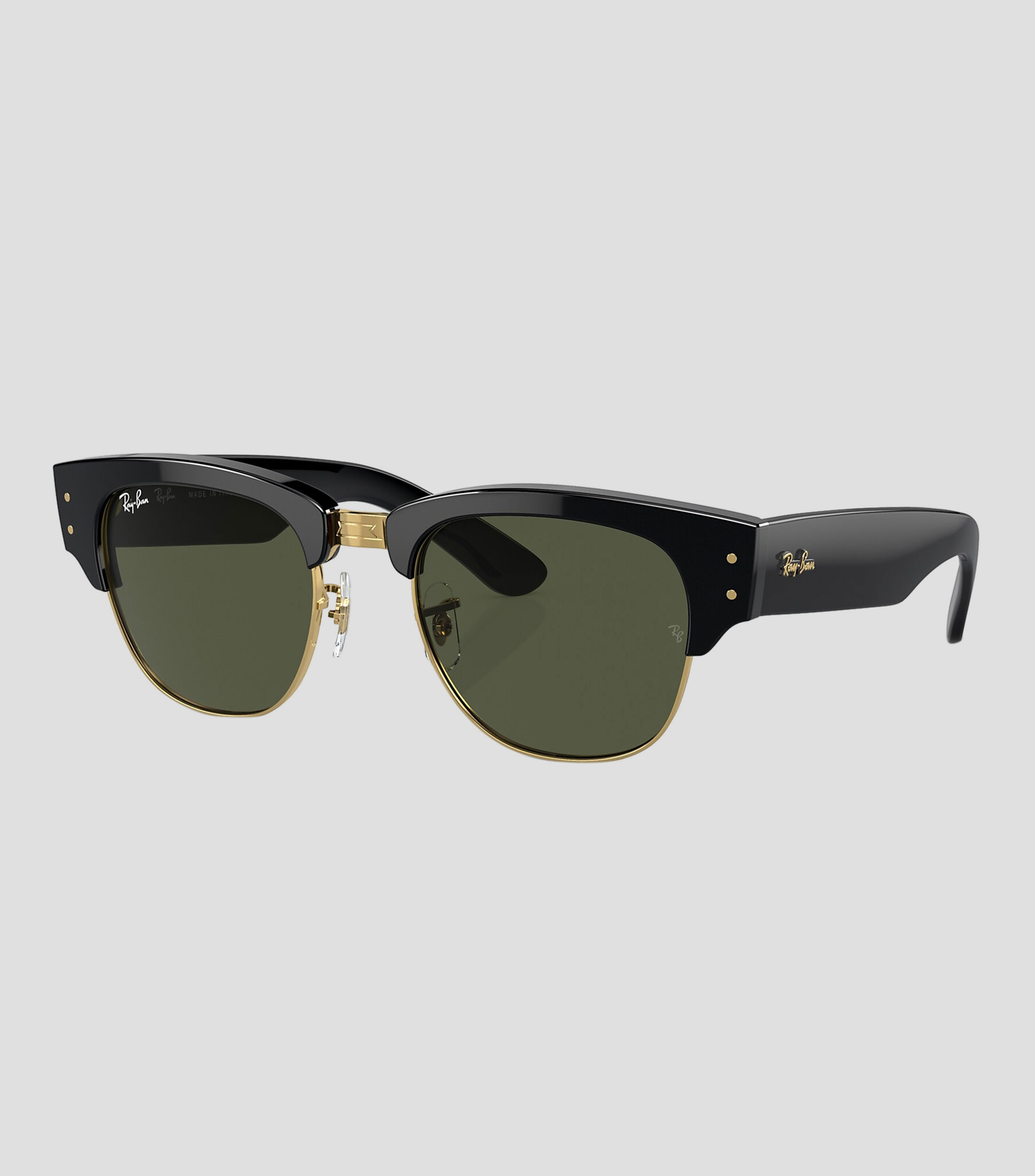 Lentes de sol cuadrados Mega Clubmaster negros Unisex