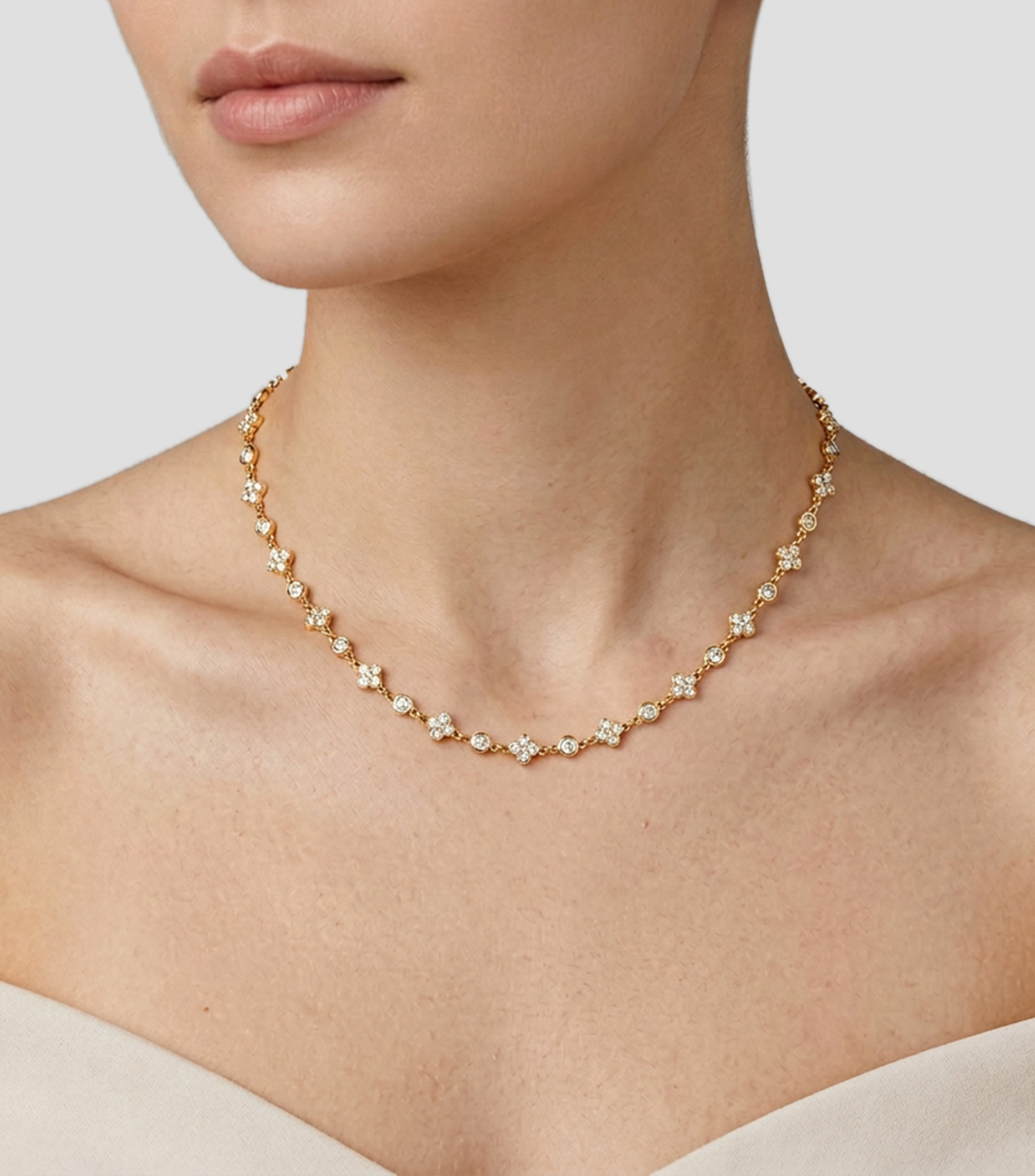 Collar con circonias Thillie Mujer