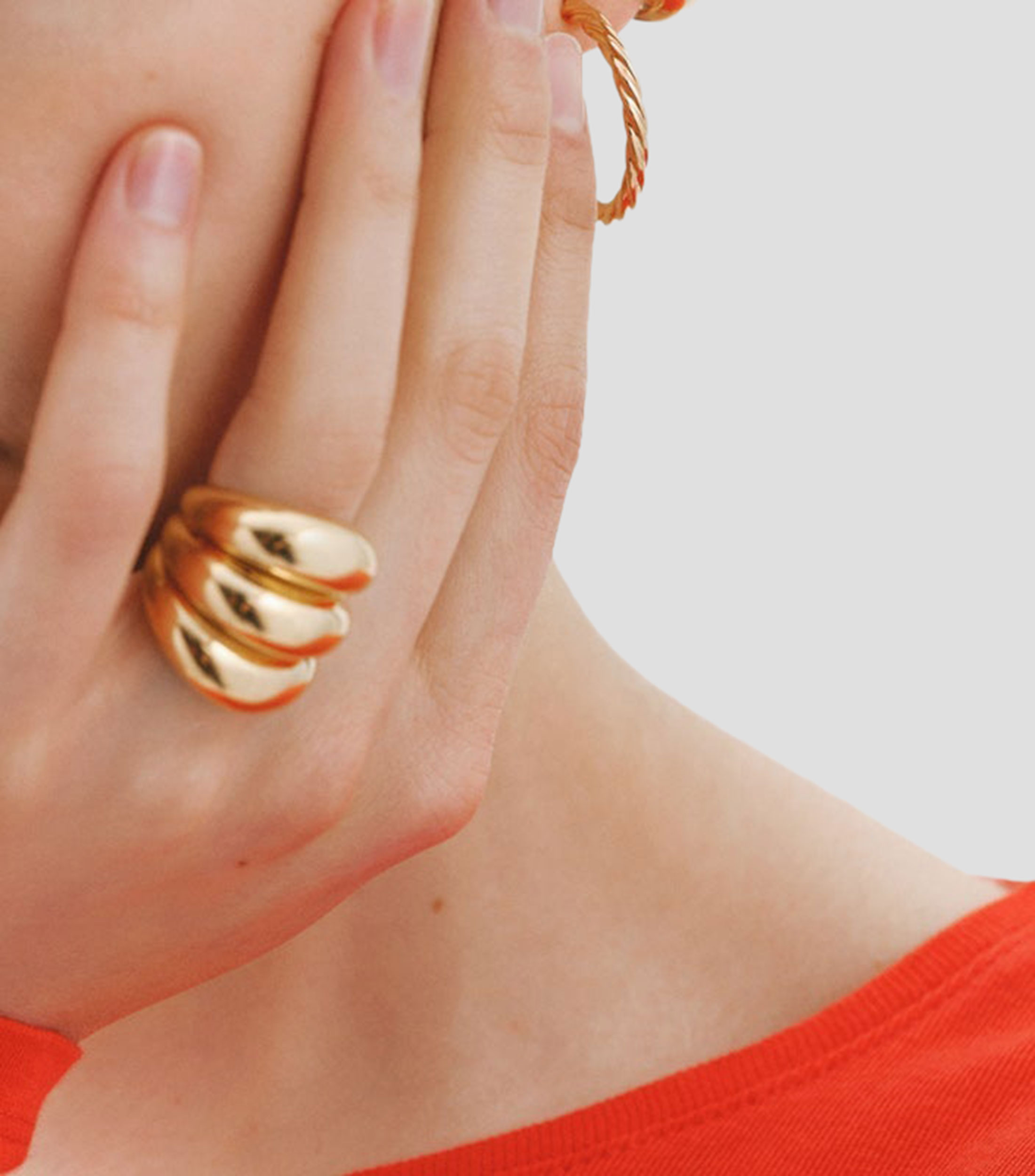Anillo triple en Plata .925 Mujer