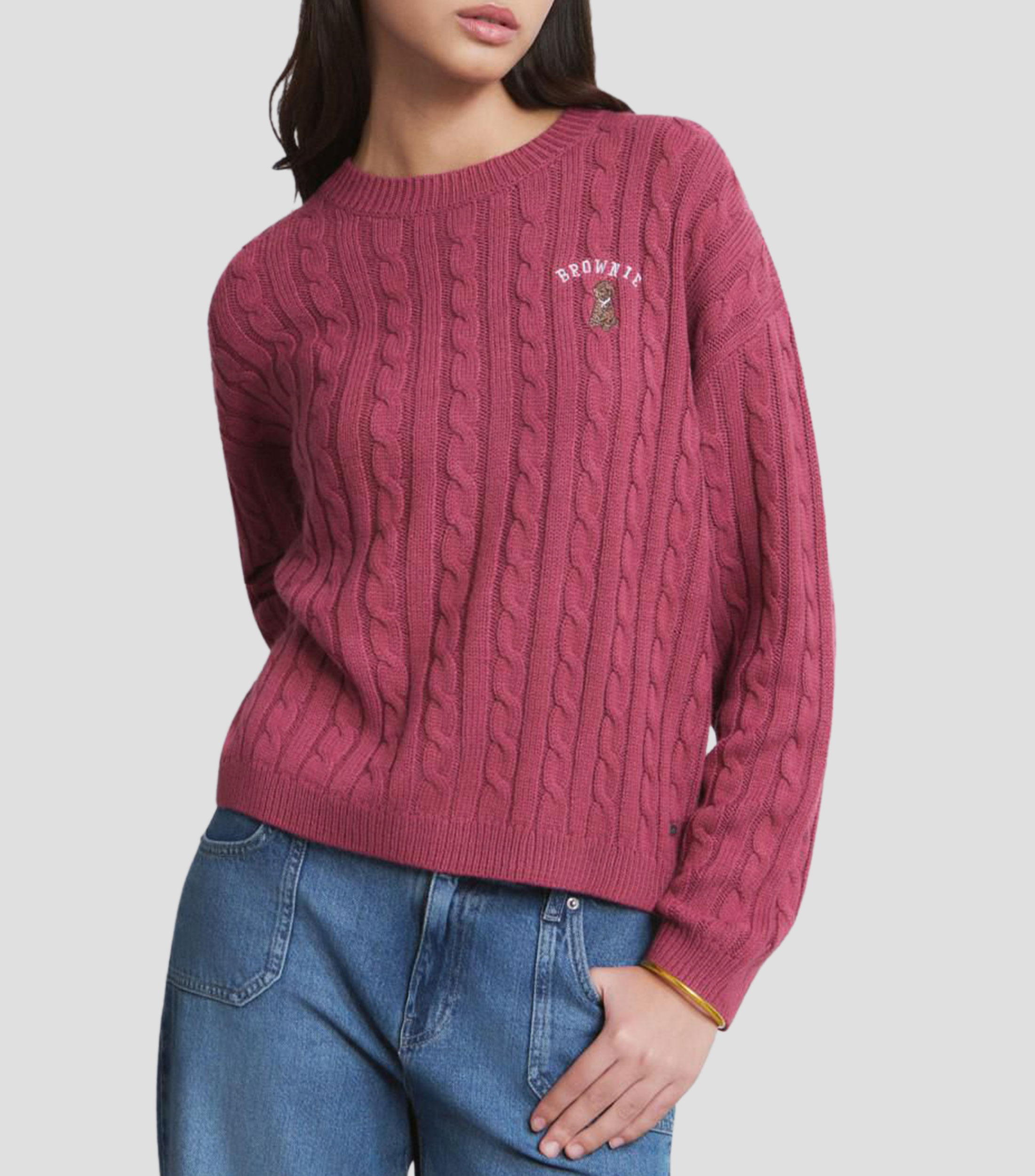 Suéter cuello redondo Mujer