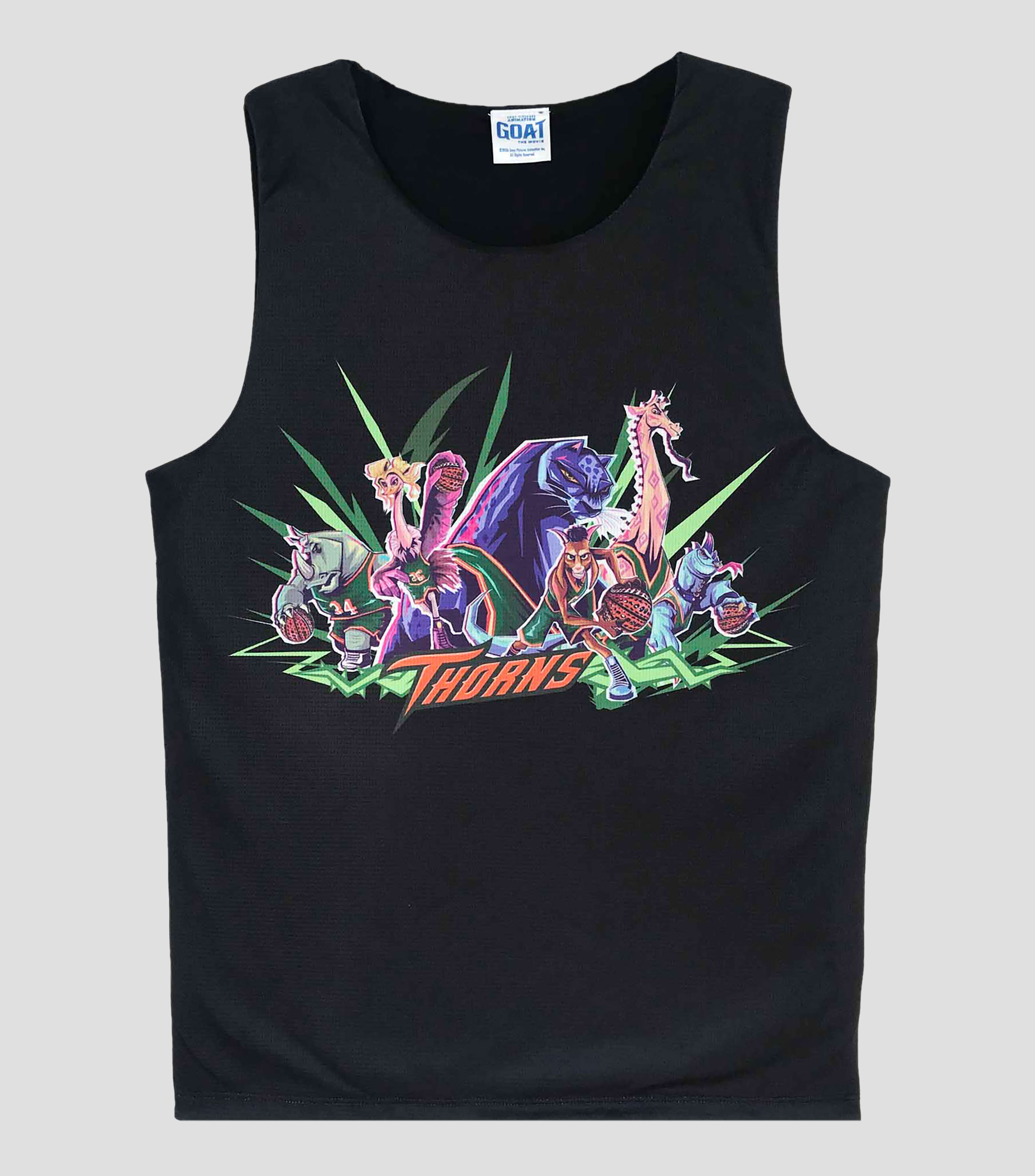 Playera cuello redondo sin mangas estampada Niño