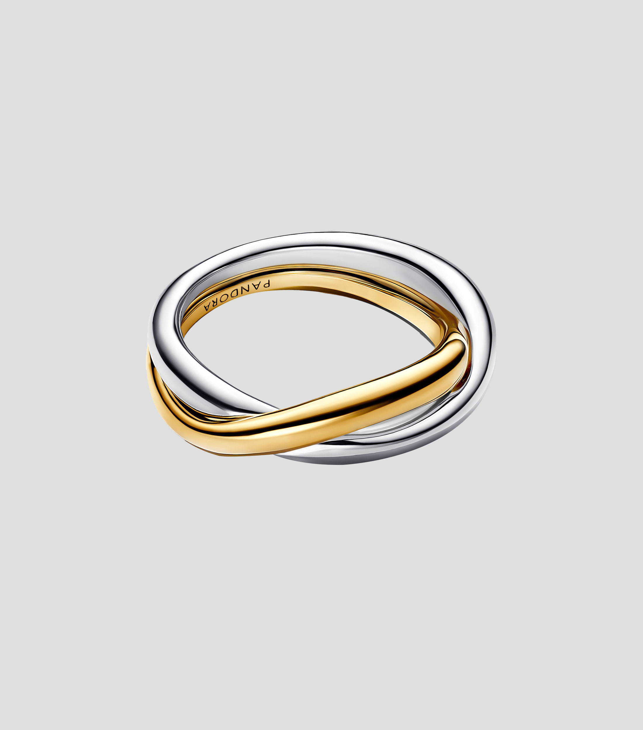 Anillo doble cruzado en plata .925 Mujer