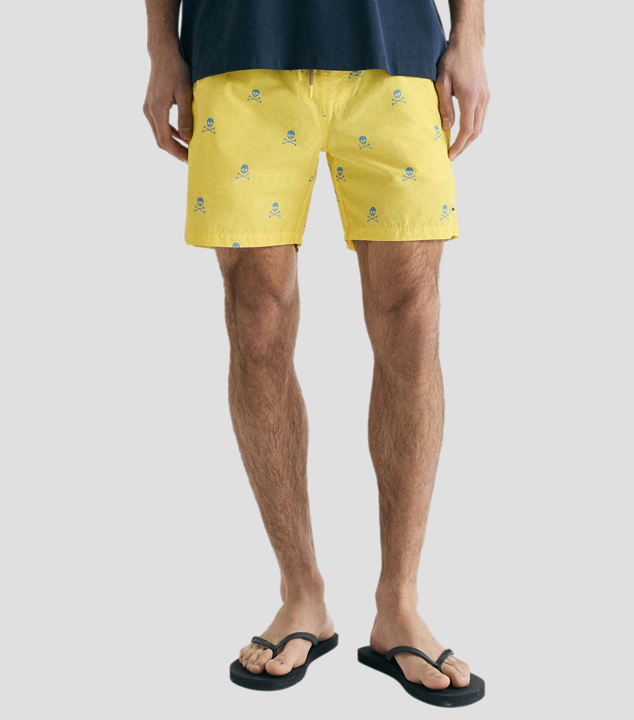 Traje de Baño corto con estampado Hombre