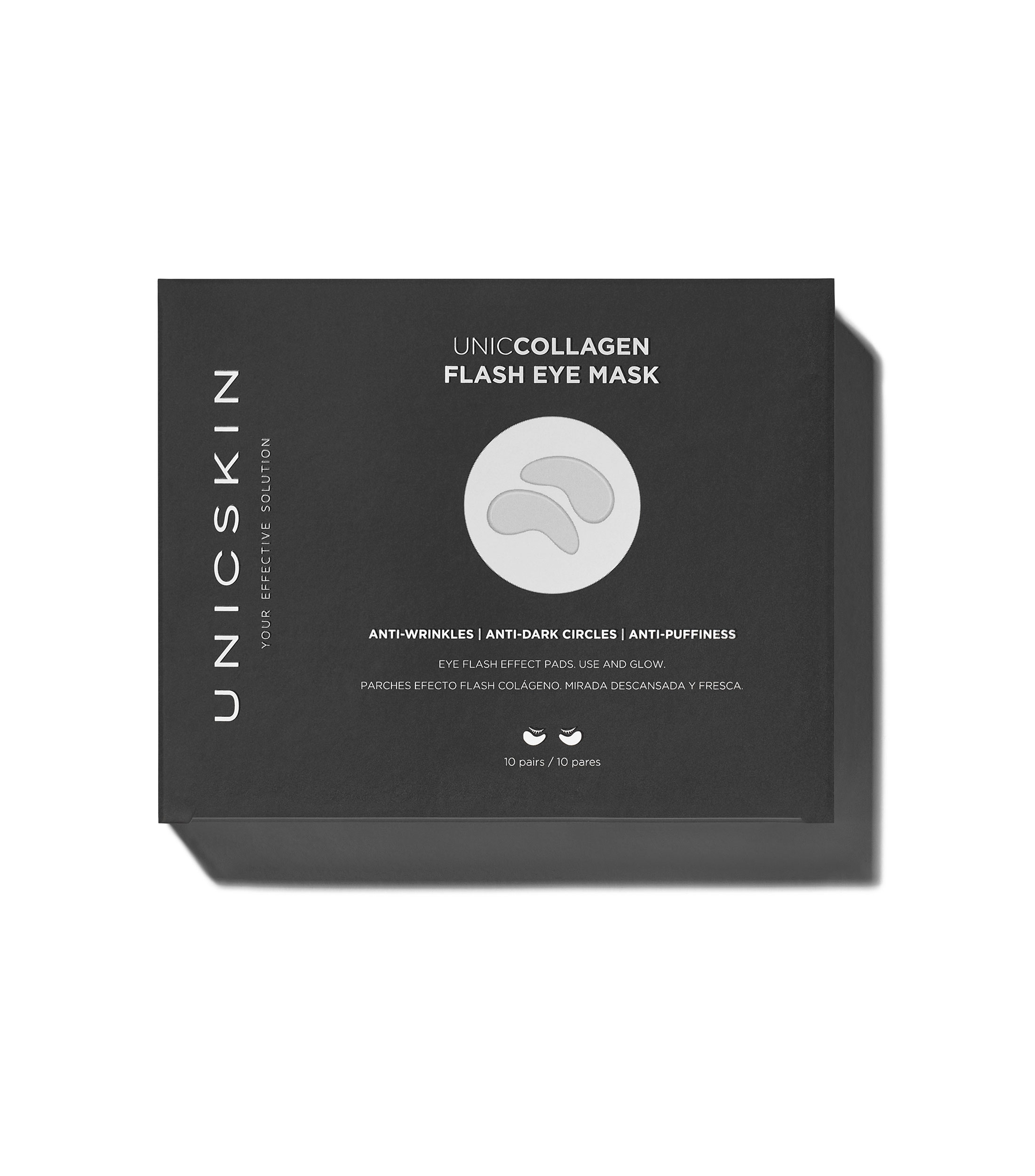 UNICCOLLAGEN FLASH EYE MASK Parches de Colageno para Ojos, 10 Unidades