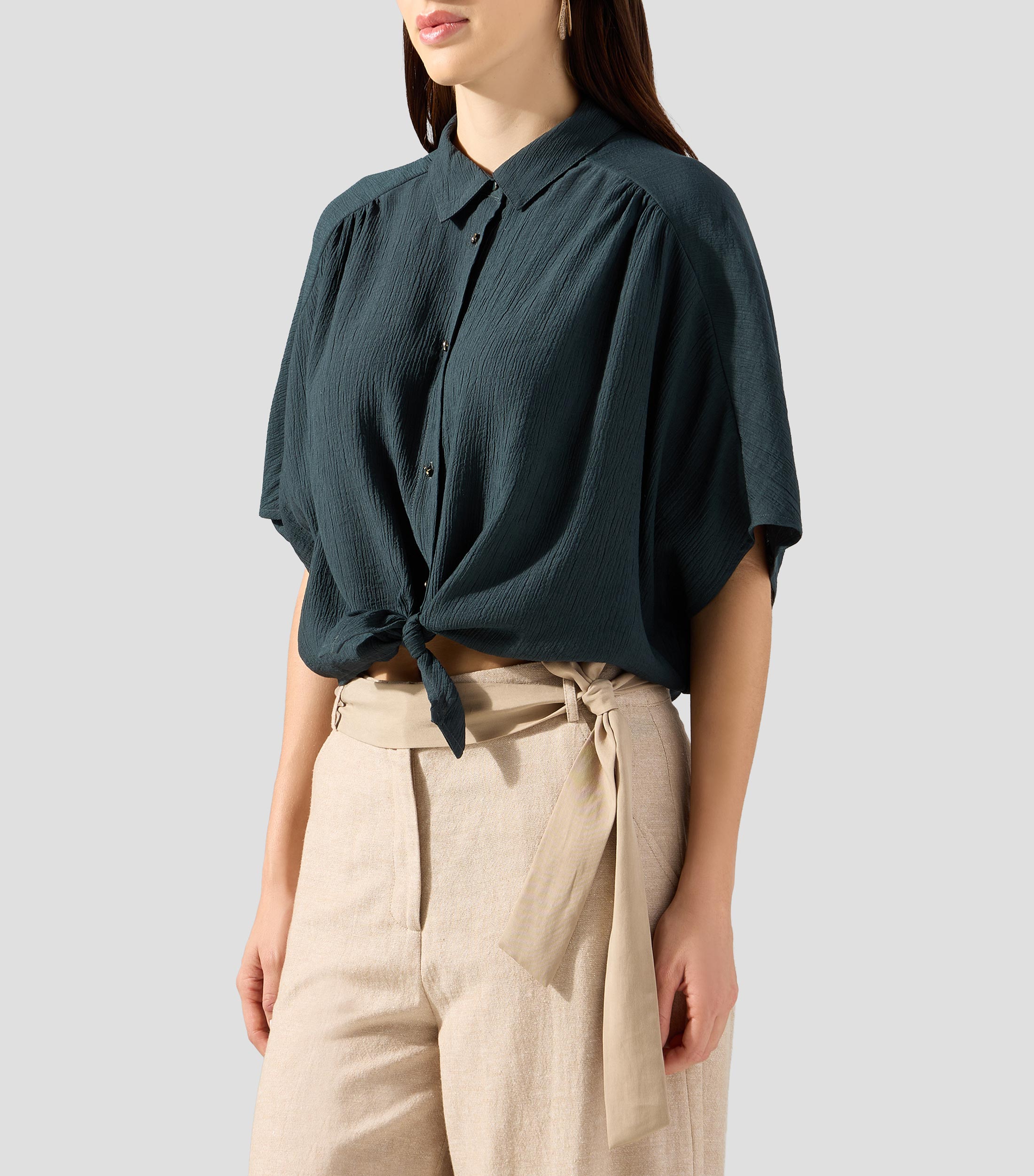 Camisa fantasía manga corta Mujer