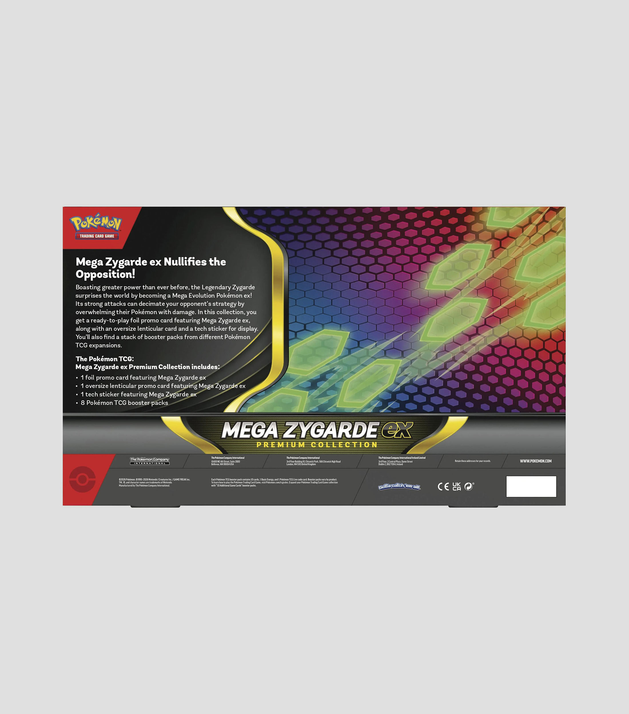 Juego de Cartas Mega Zygarde ex Premium Collection