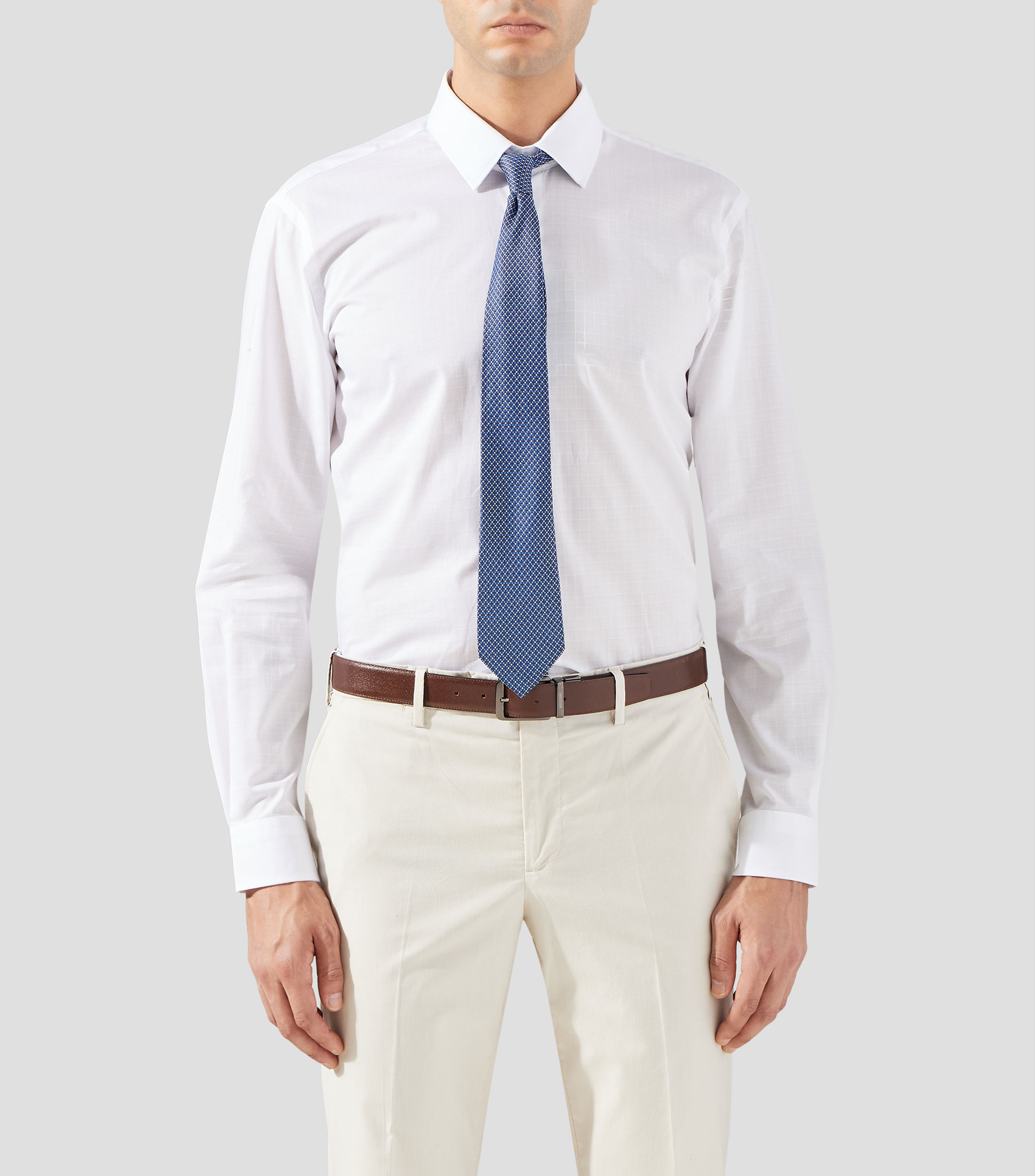 Camisa de cuadros manga larga Hombre