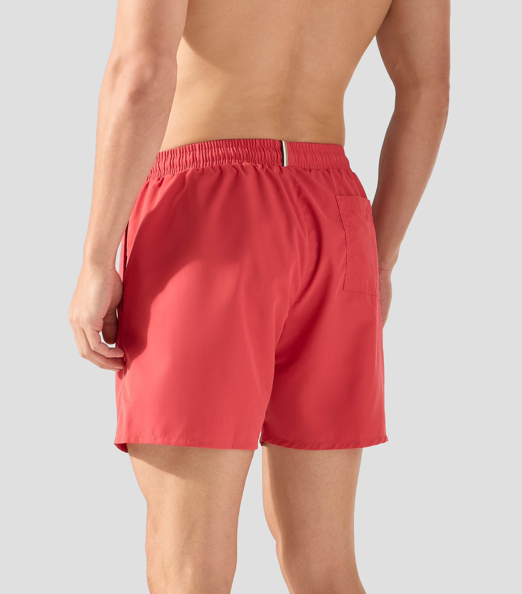 Traje de baño corto liso Hombre
