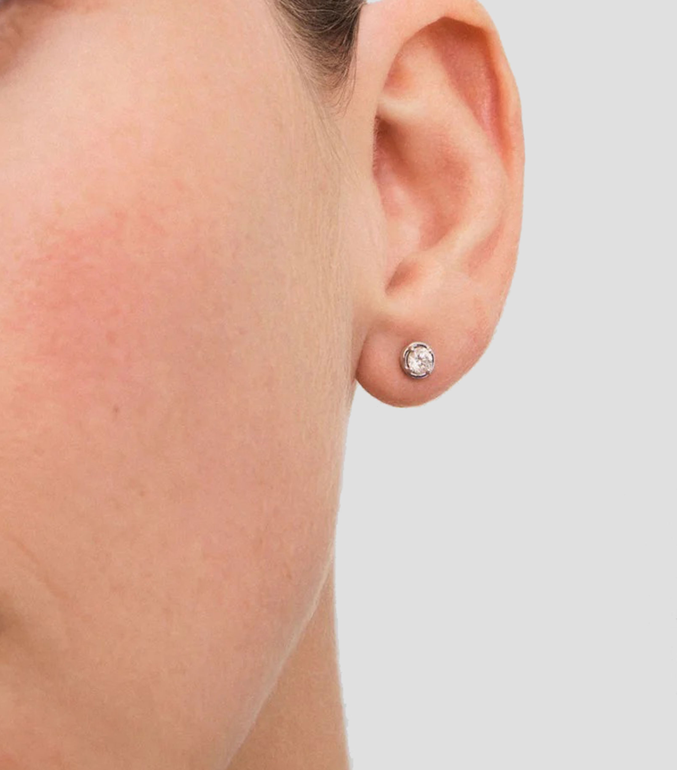 Aretes en Oro blanco 18 Kts Grace Mujer