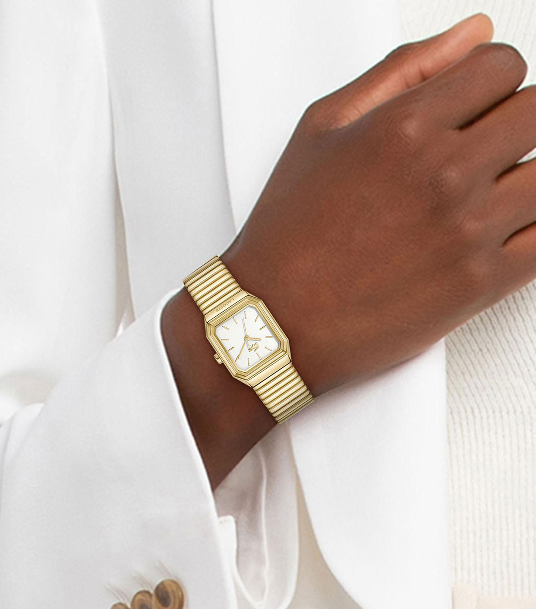 Reloj para Mujer René Casual Blanco, Dorado