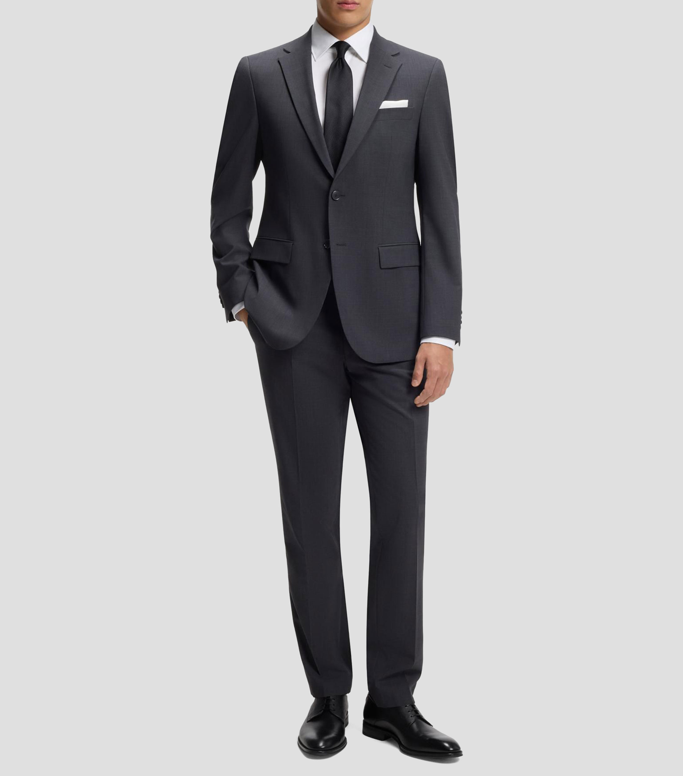 Camisa slim fit en popelín de algodón de planchado fácil Hombre