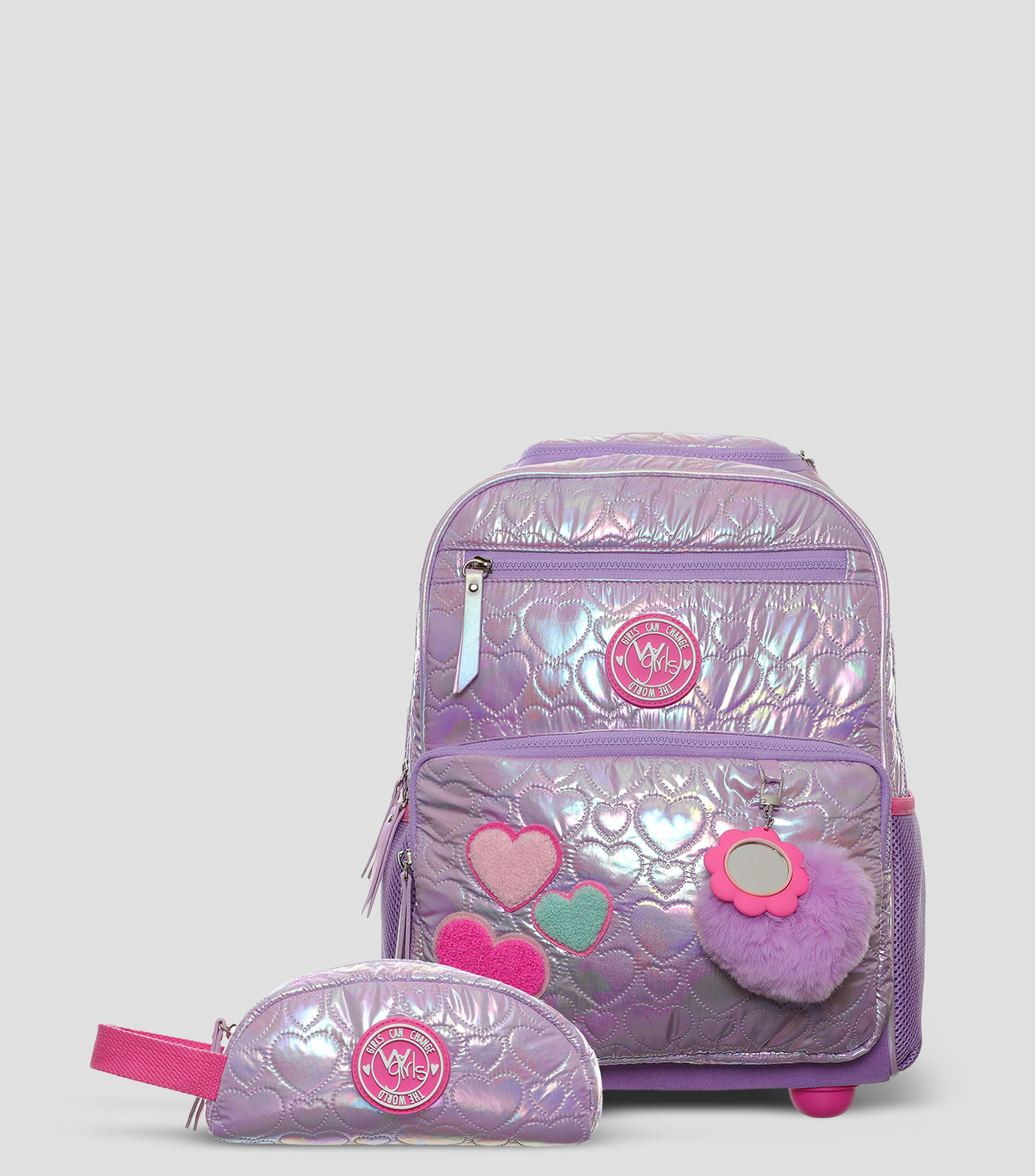 Set de Mochila Escolar con ruedas Niña