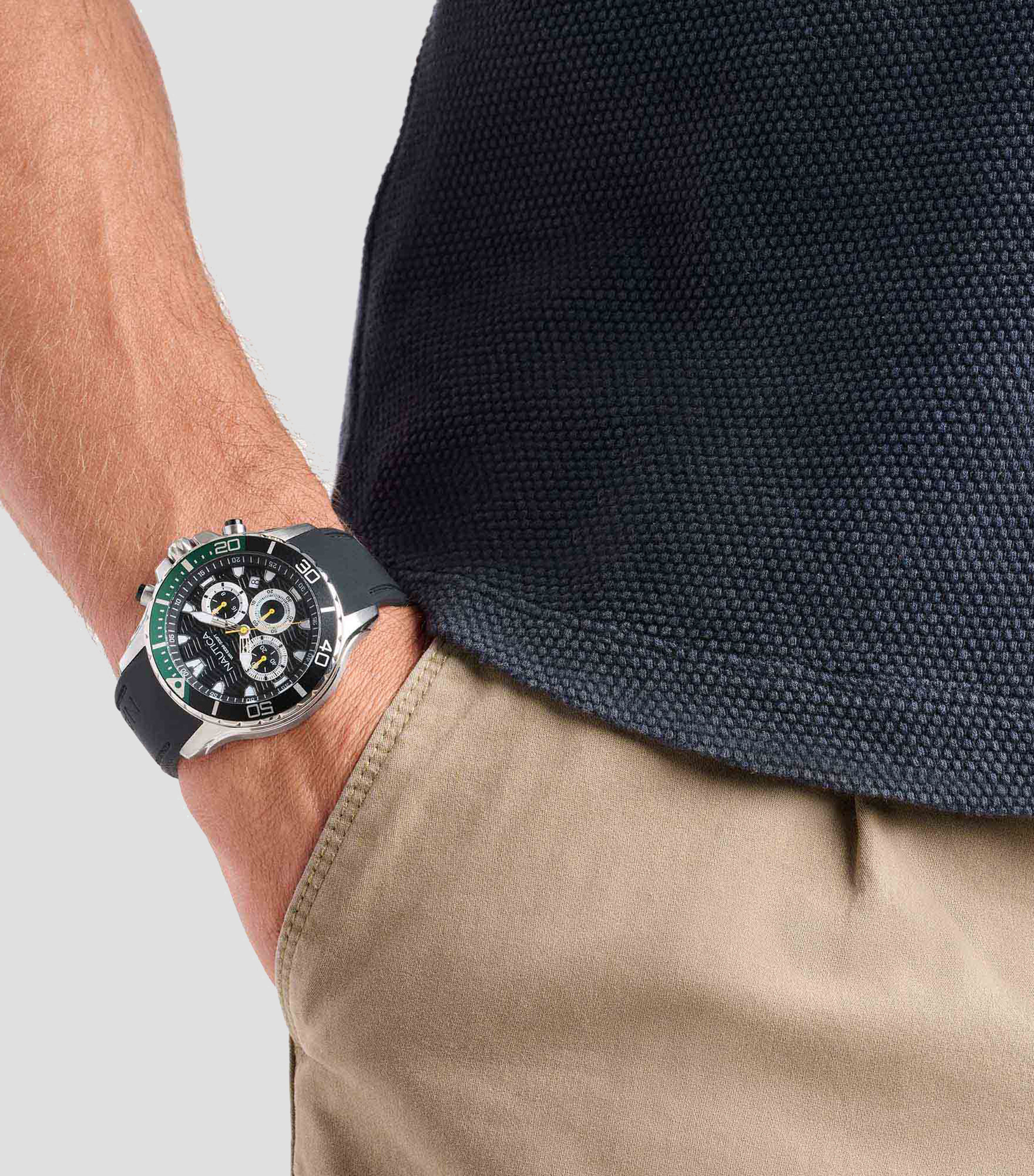 Reloj para Hombre Crono Casual Negro